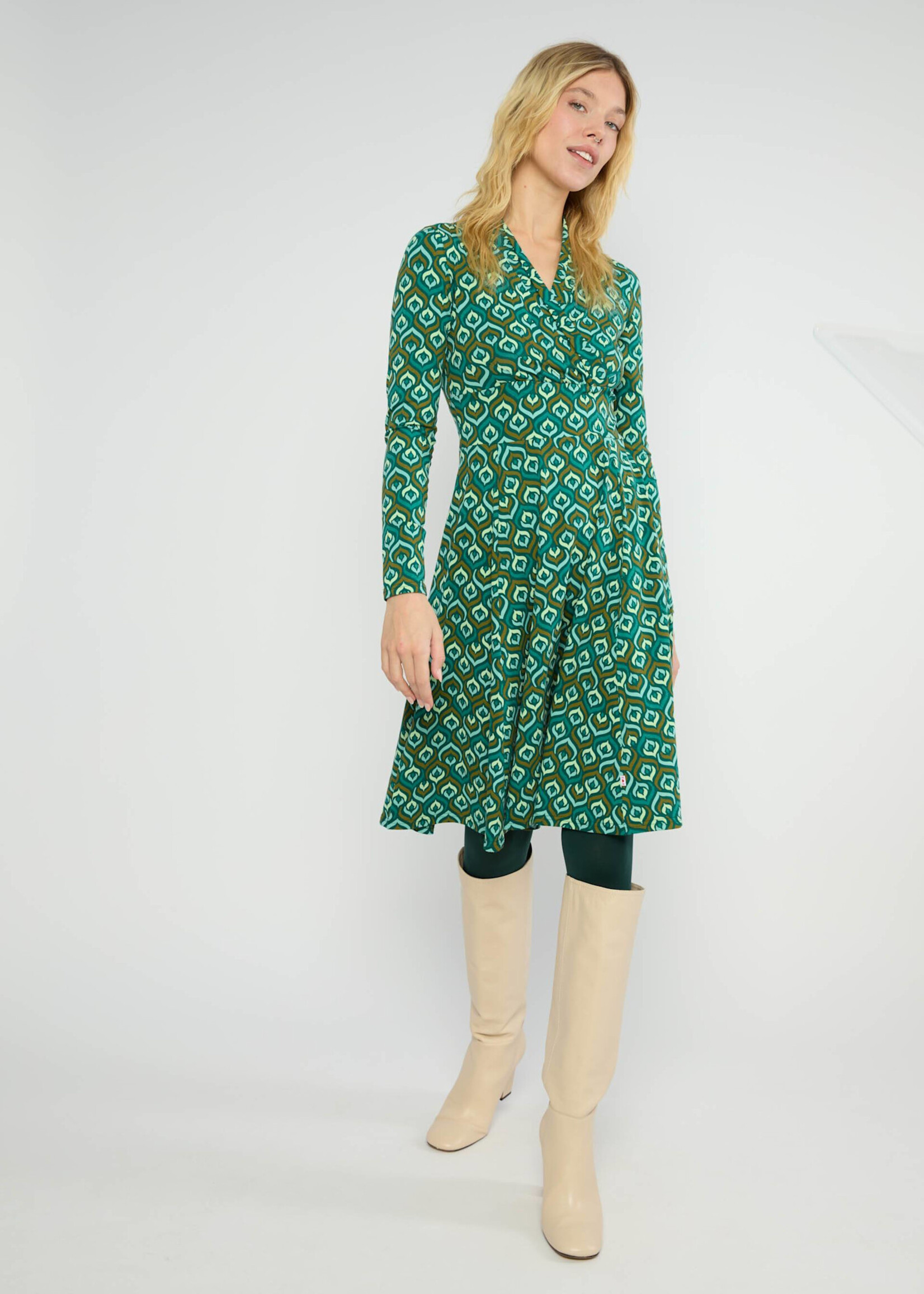 Blutsgeschwister Herbstkleid Shalala Tralala Shawl - colorful ducky