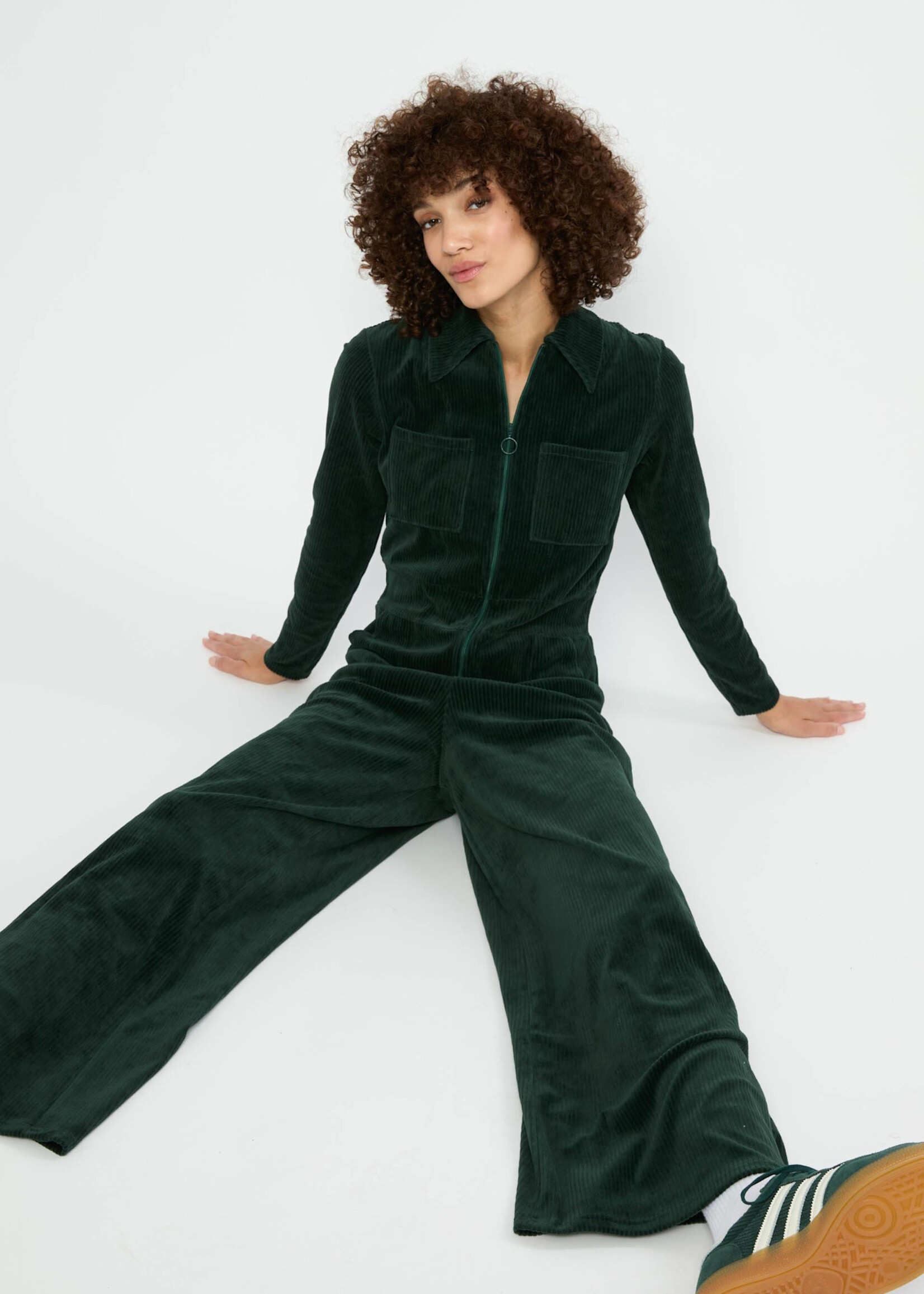 Blutsgeschwister Jumpsuit Jolly Molly - fine needle green