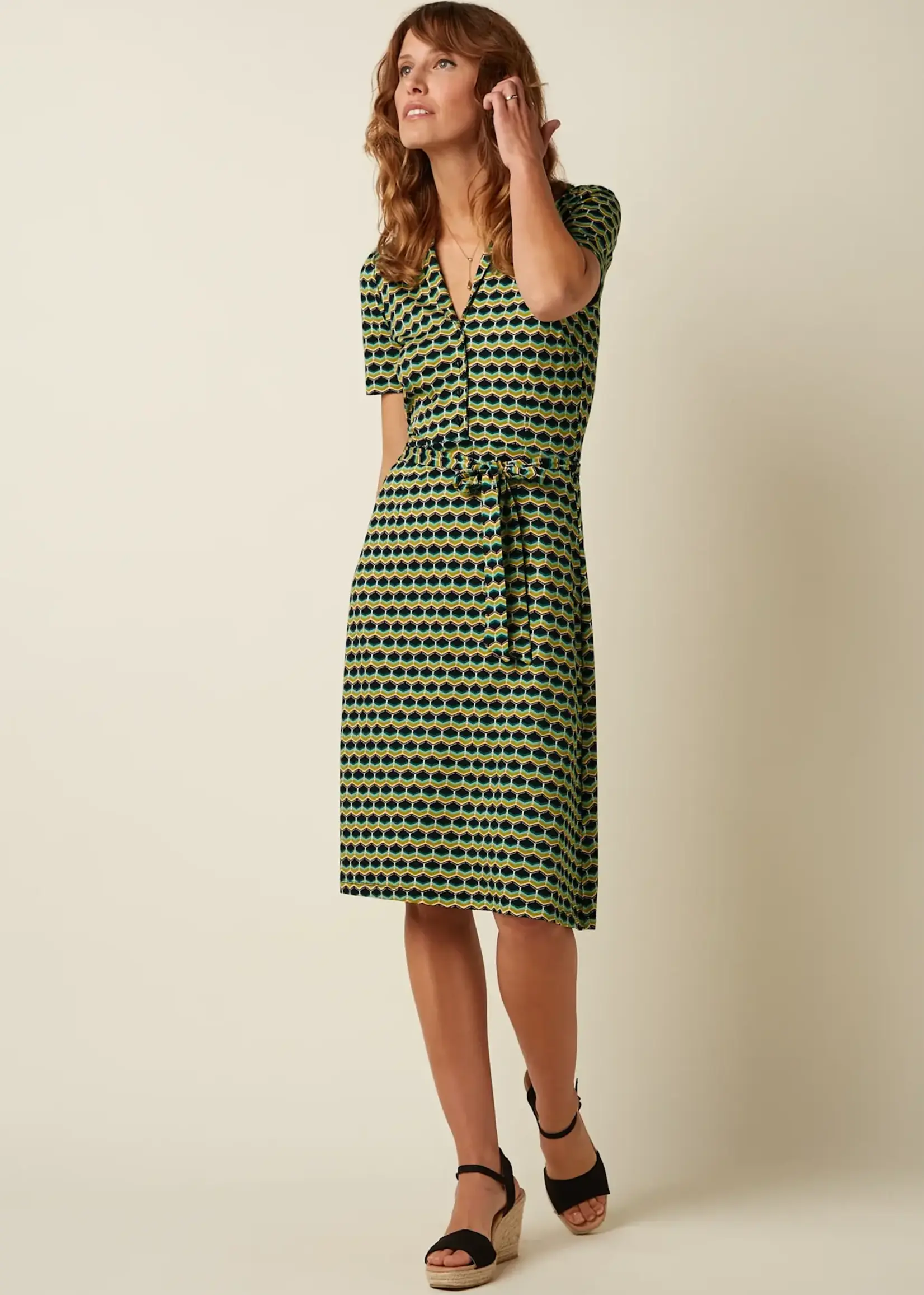 King Louie Kleid - Lola Dress Drift - Ponderosa Green
