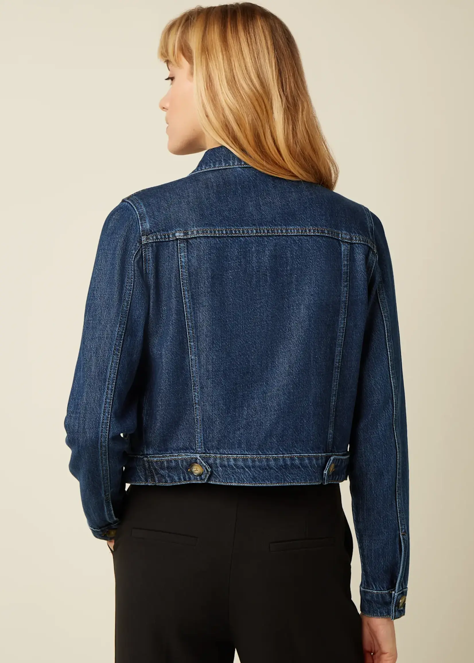 King Louie Jacke - Janey Cropped Playa Denim - Blue Tint