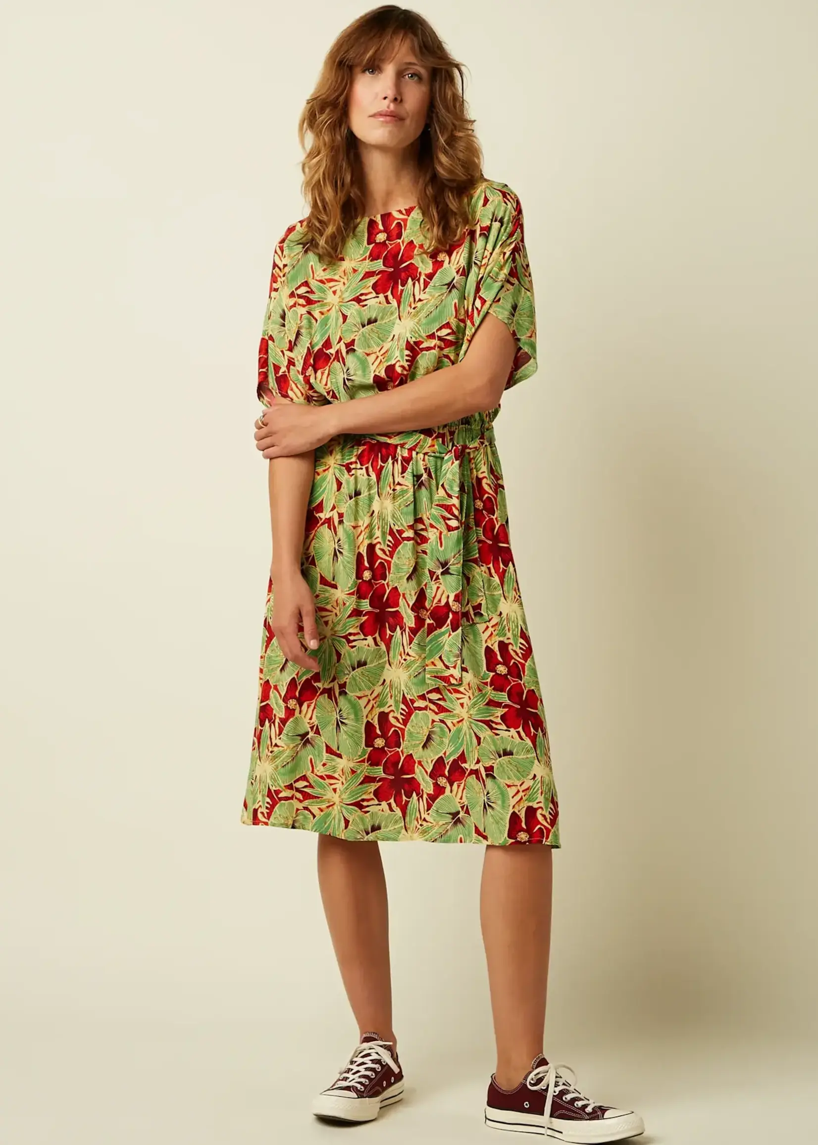 King Louie Kleid - Marika Dress Rico - Fire Red