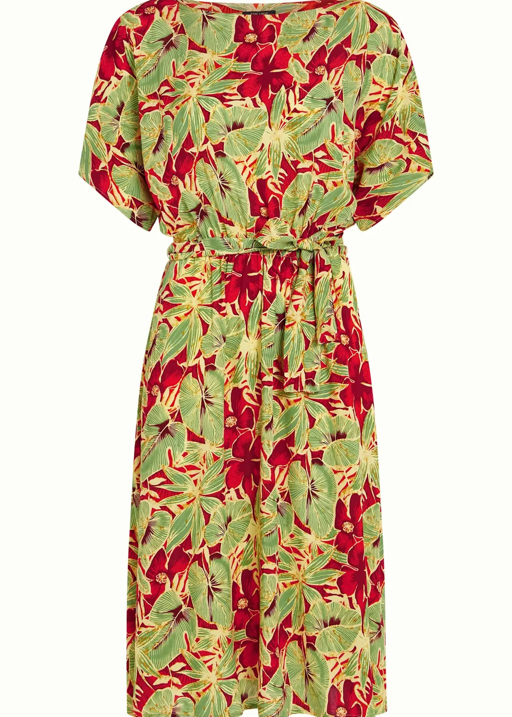 King Louie Kleid - Marika Dress Rico - Fire Red