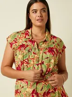 King Louie Amy Jumpsuit Rico - Fire Red