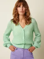 King Louie Cardigan - Cardi V Farfalle - Cameo Green