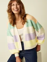 King Louie Cardigan - Cardi Loose Short Chunky - Cream