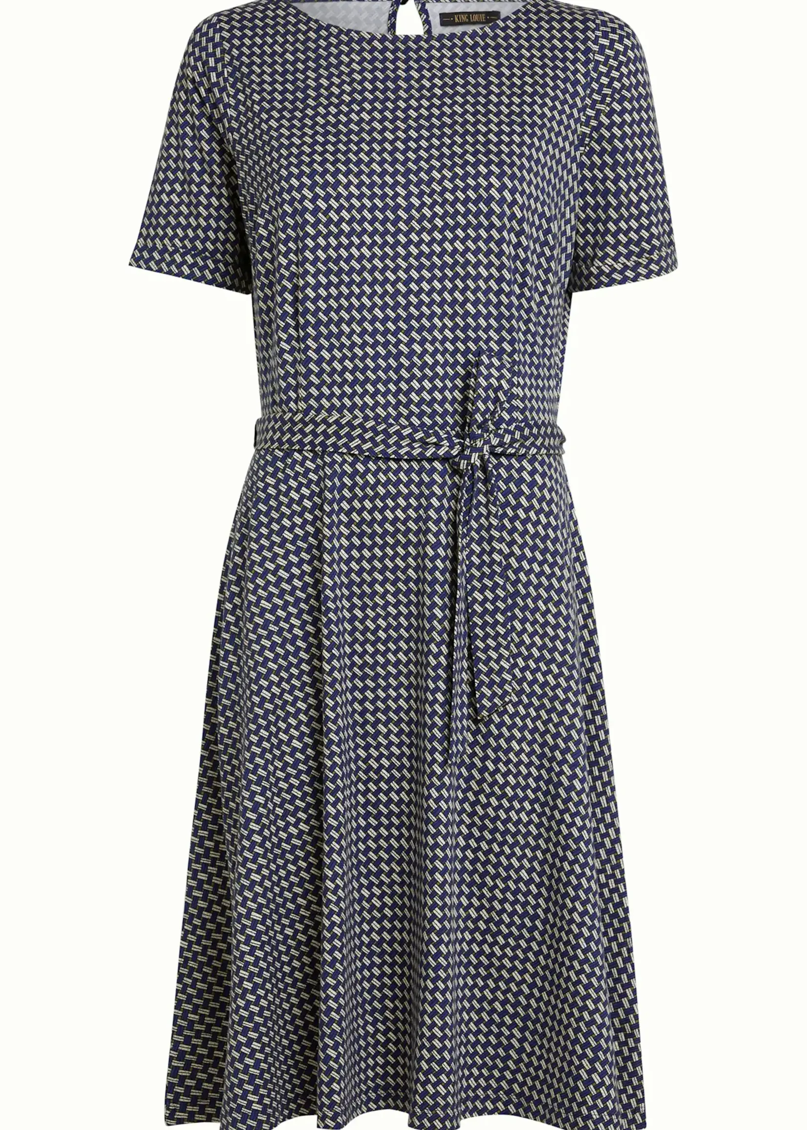 King Louie Kleid - Betty Dress Blizzy - Mazarine