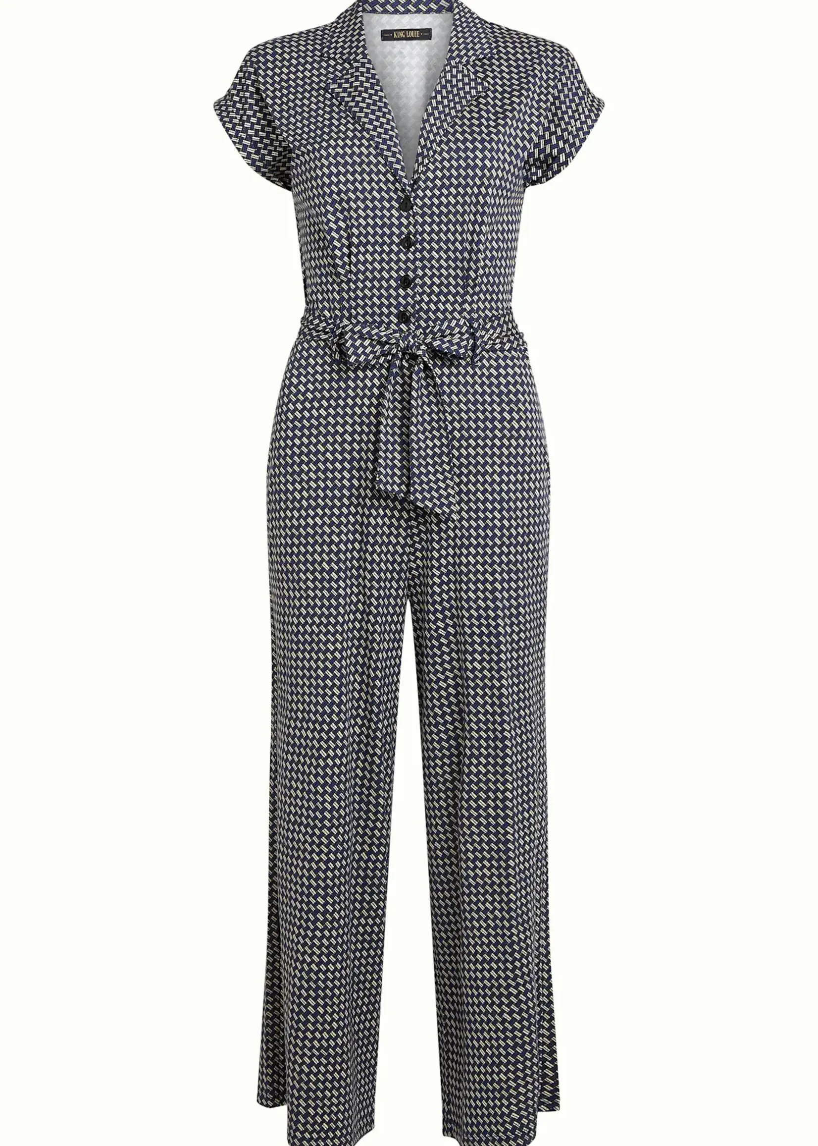 King Louie Darcy Jumpsuit Blizzy - Mazarine