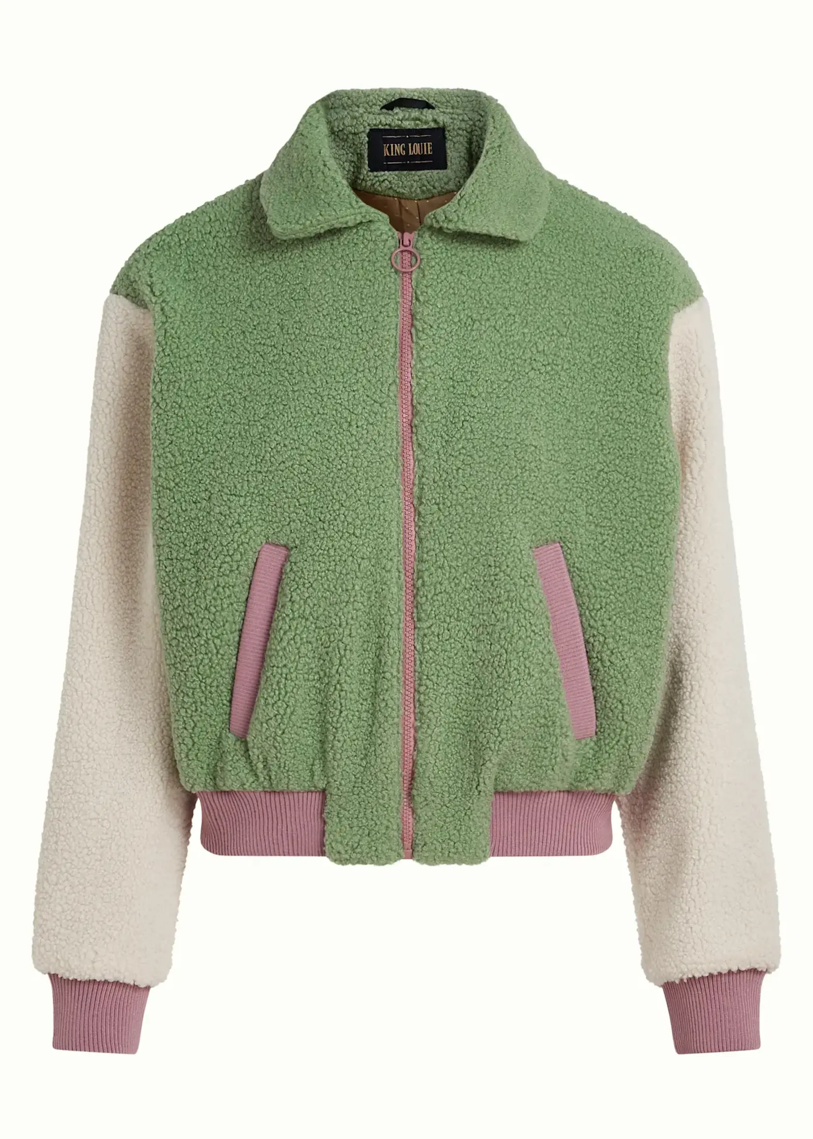 King Louie Jacke - Fay Jacket Teddy - Shade Green