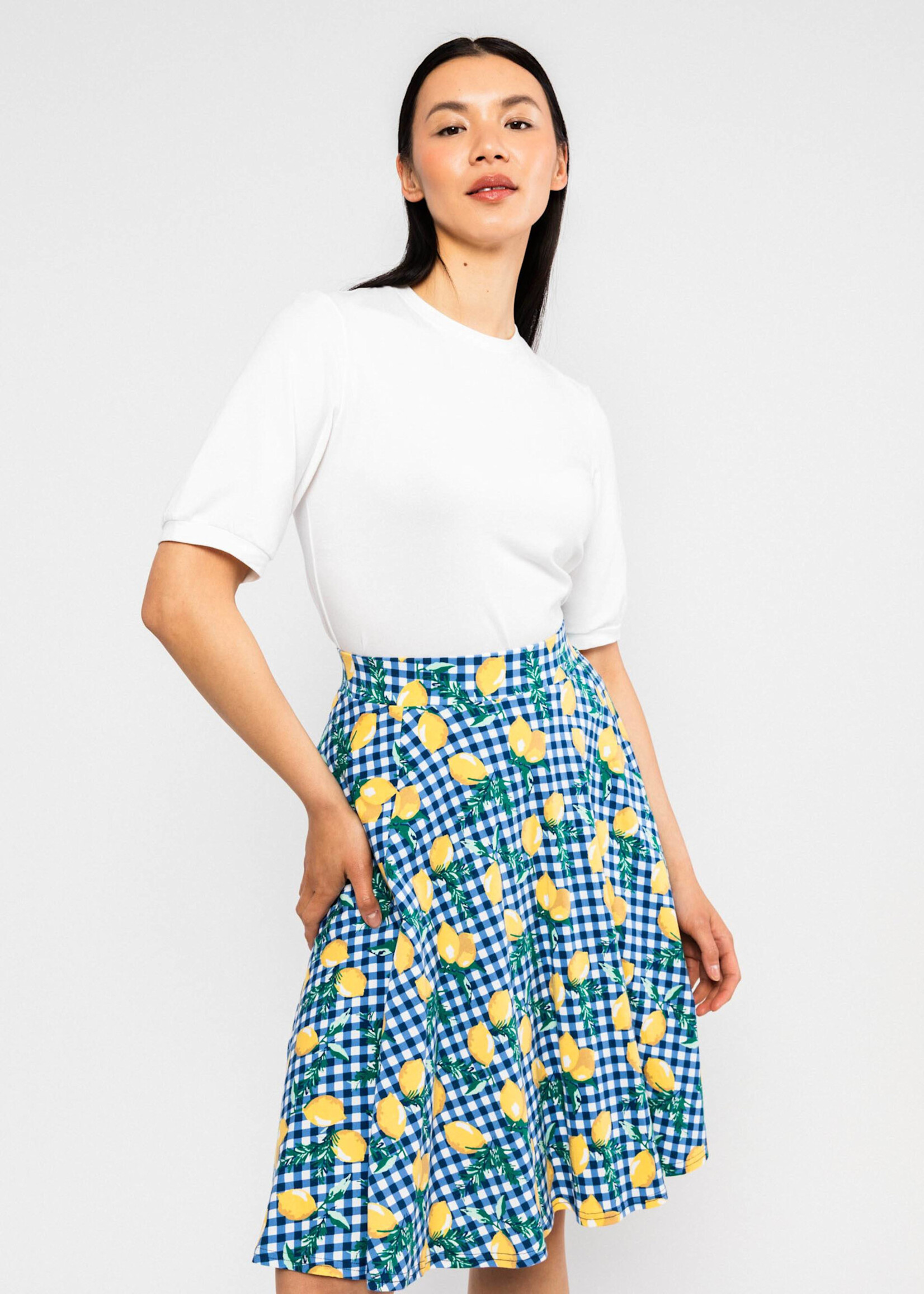 Blutsgeschwister Tellerrock Fullmoon Circle - rosemarine