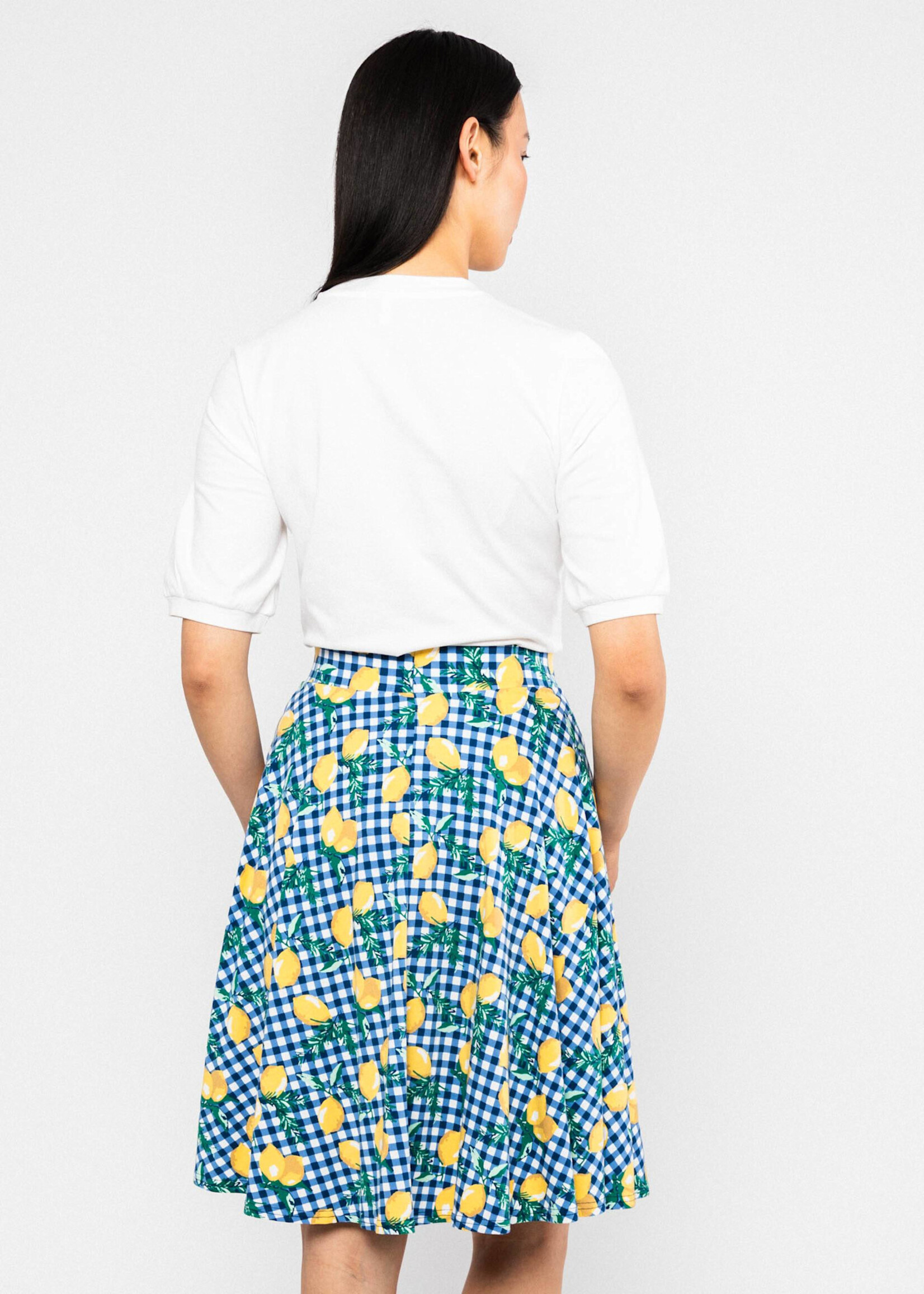 Blutsgeschwister Tellerrock Fullmoon Circle - rosemarine