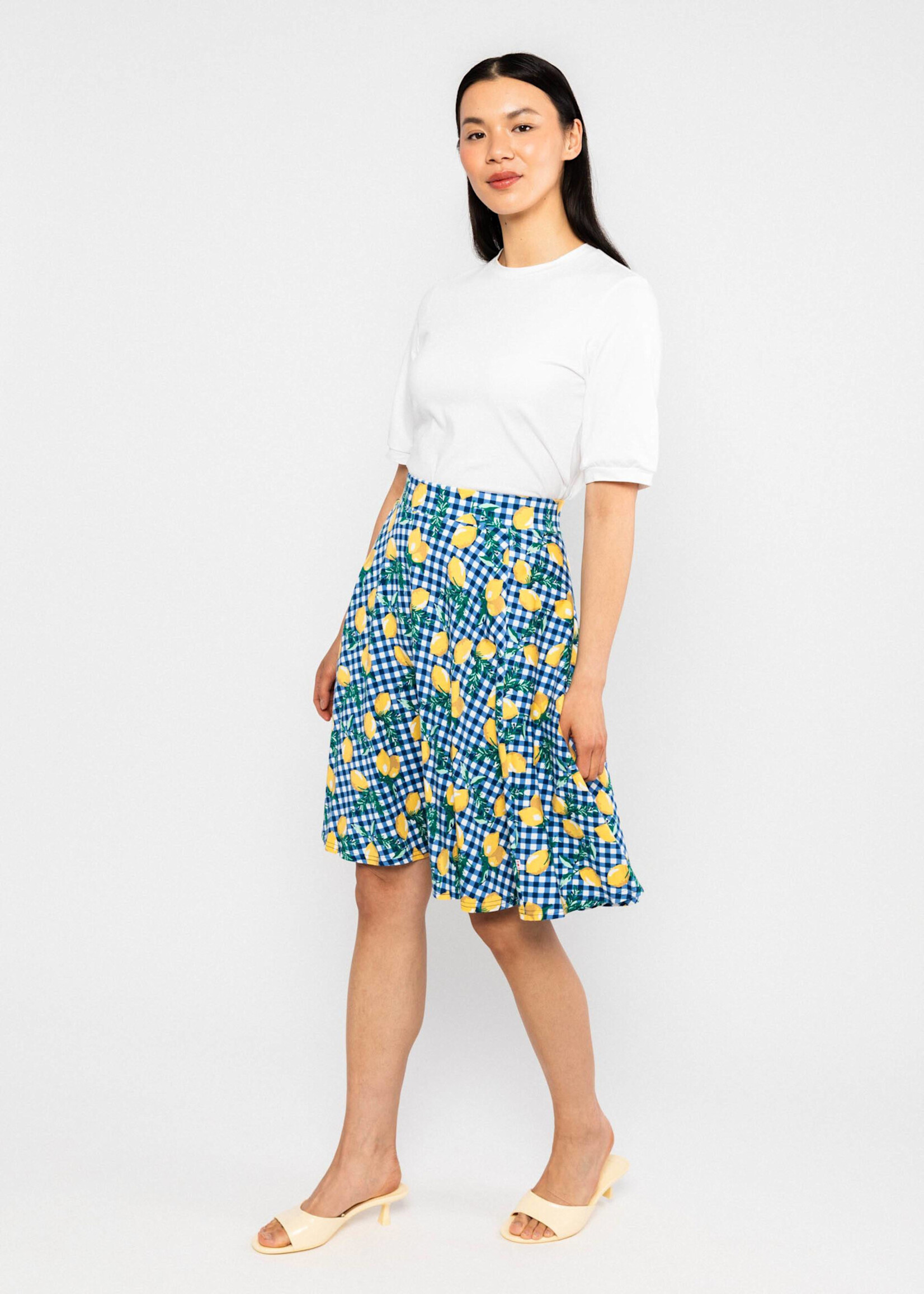 Blutsgeschwister Tellerrock Fullmoon Circle - rosemarine