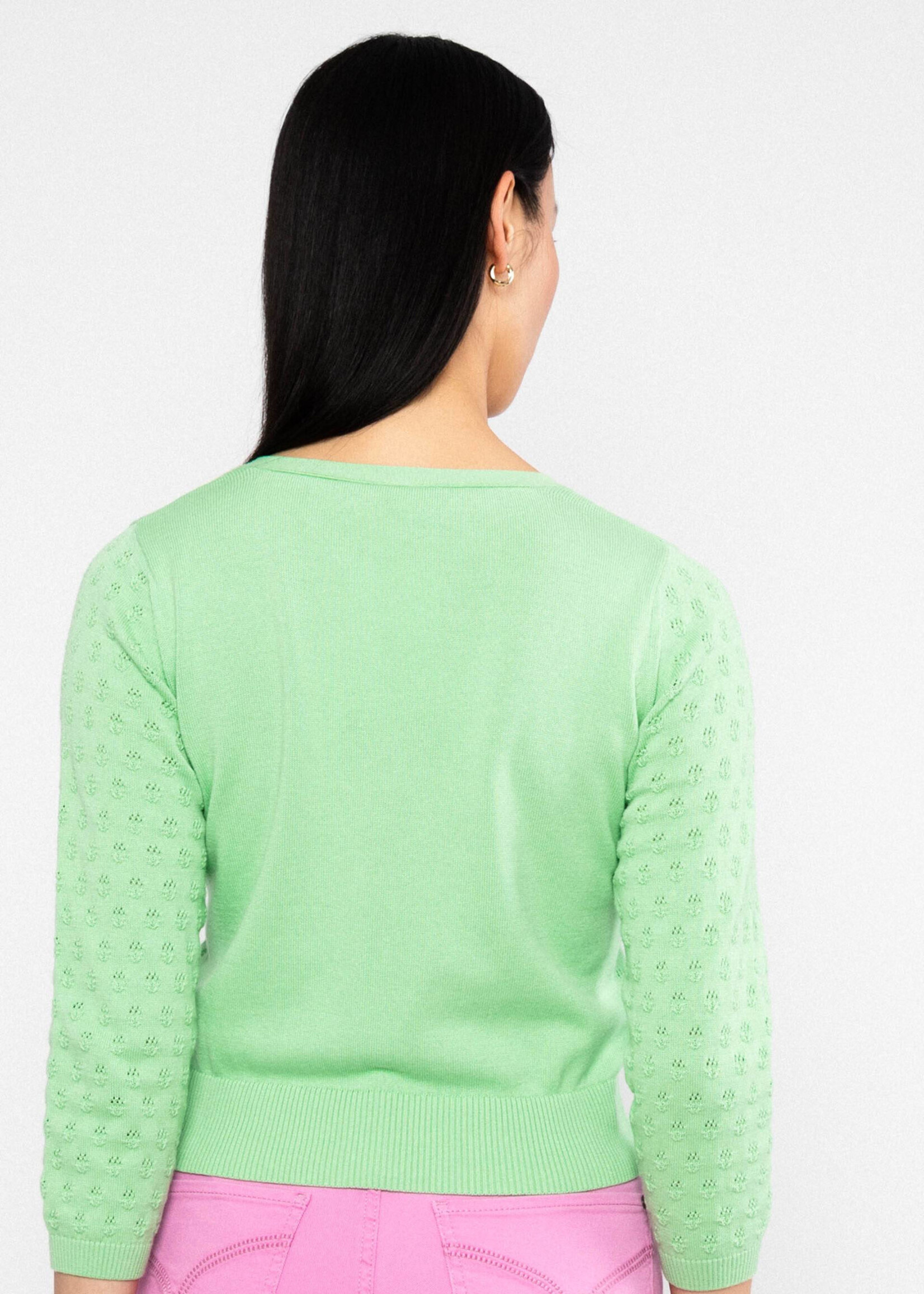 Blutsgeschwister Cardigan Sweet Petite - bright leave knit