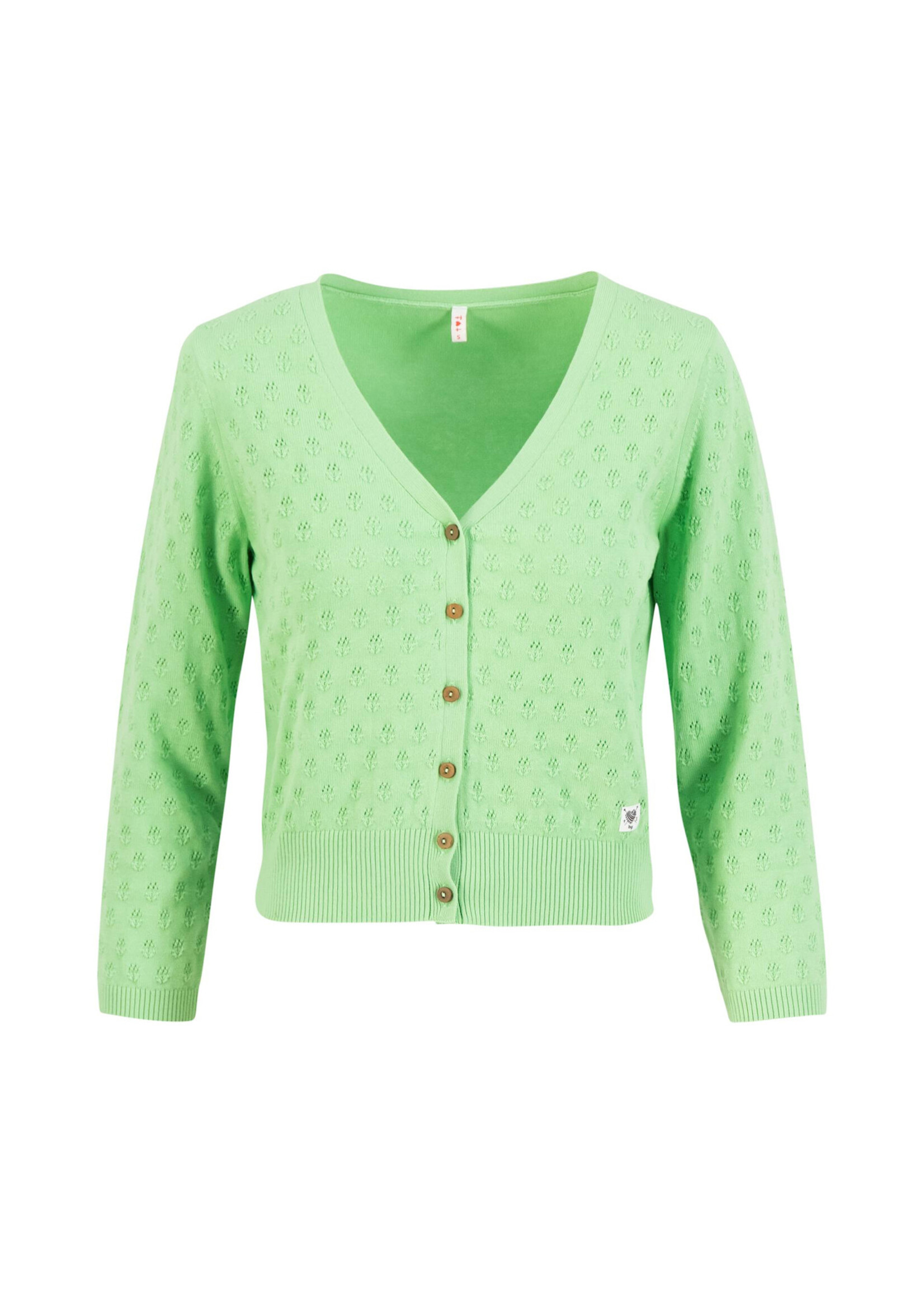 Blutsgeschwister Cardigan Sweet Petite - bright leave knit