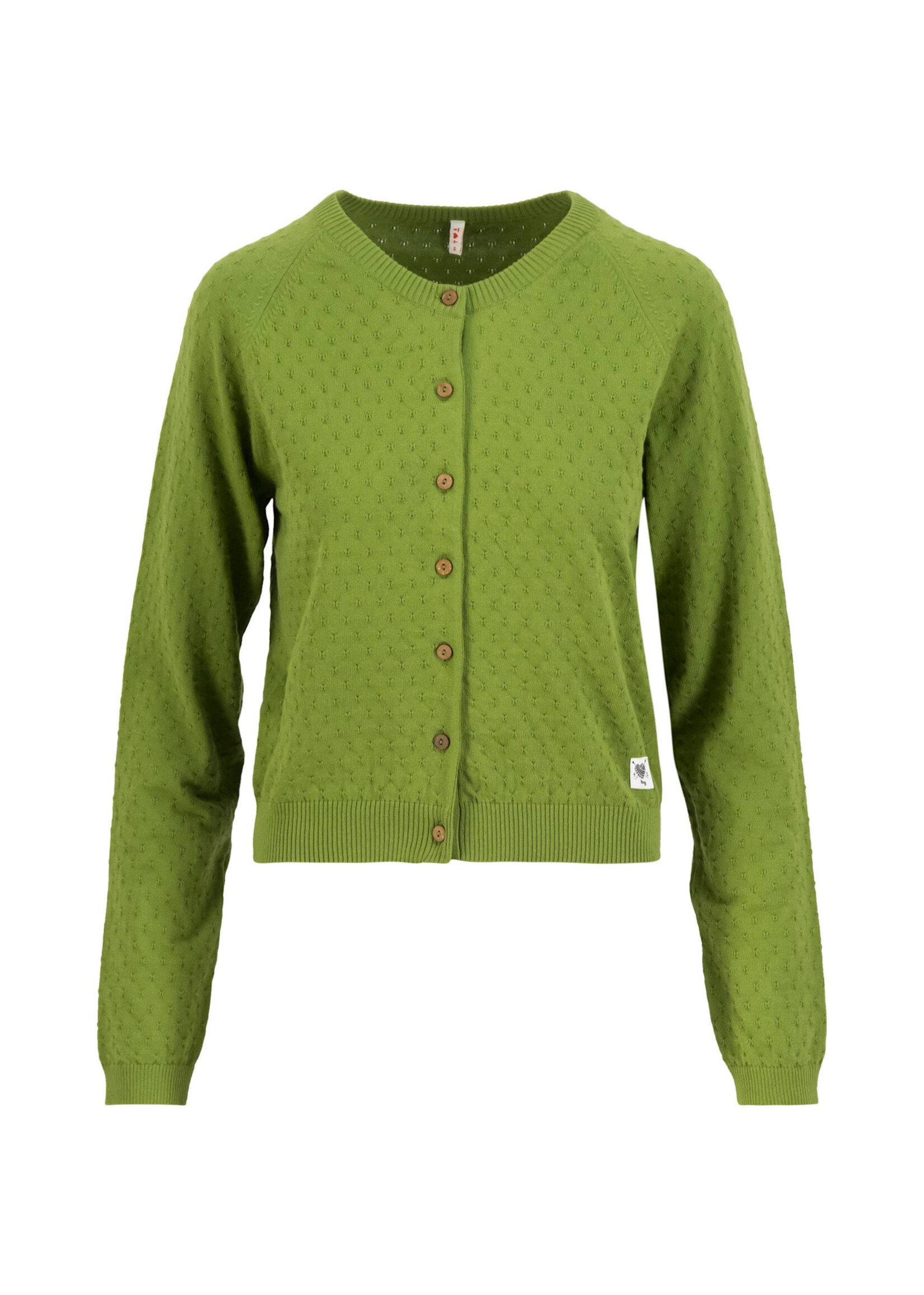 Blutsgeschwister Cardigan Sweet Knit - green kiwifruit knit