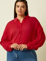 King Louie Bluse - Fee Blouse Capo - Chili Red