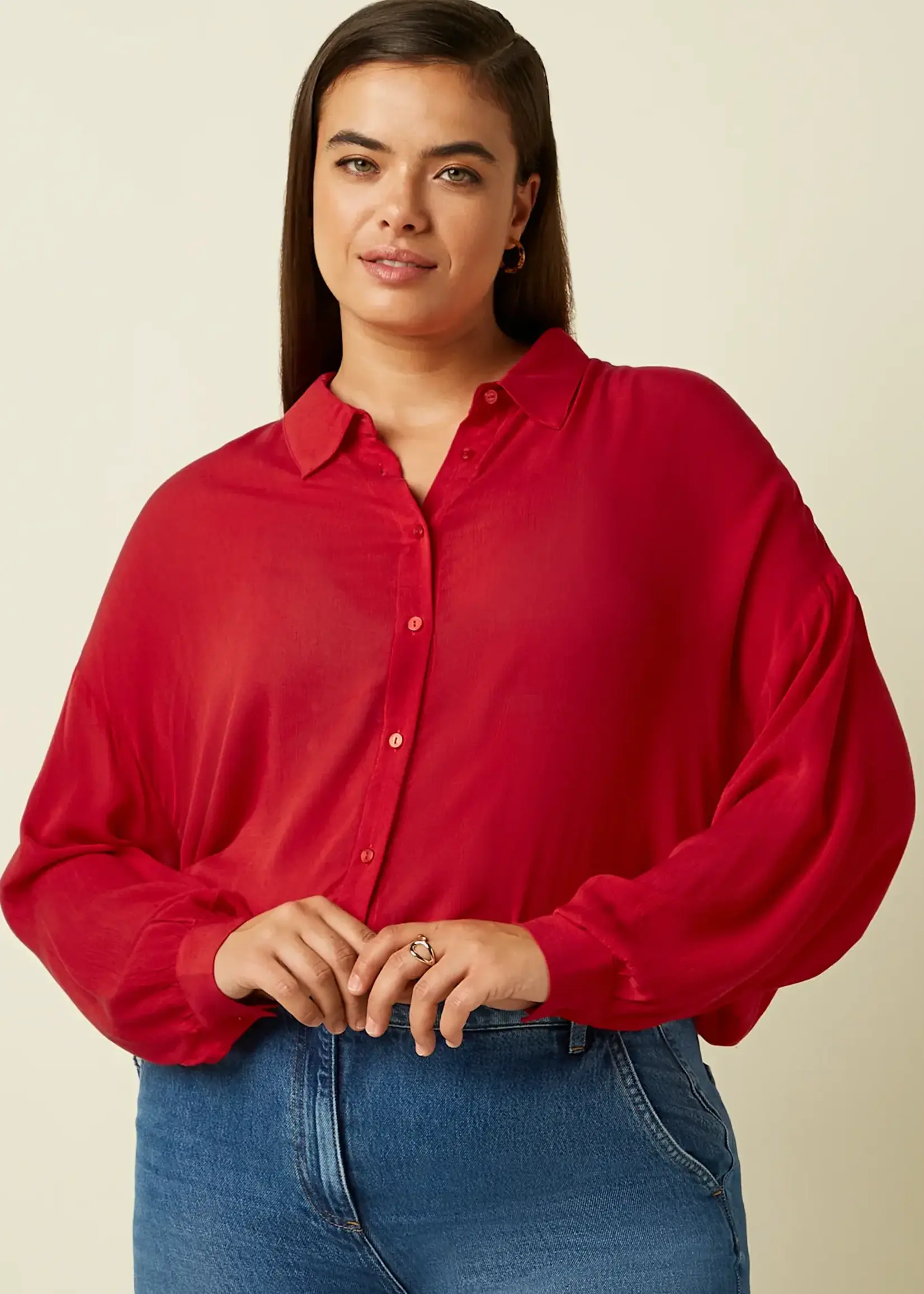 King Louie Bluse - Fee Blouse Capo - Chili Red