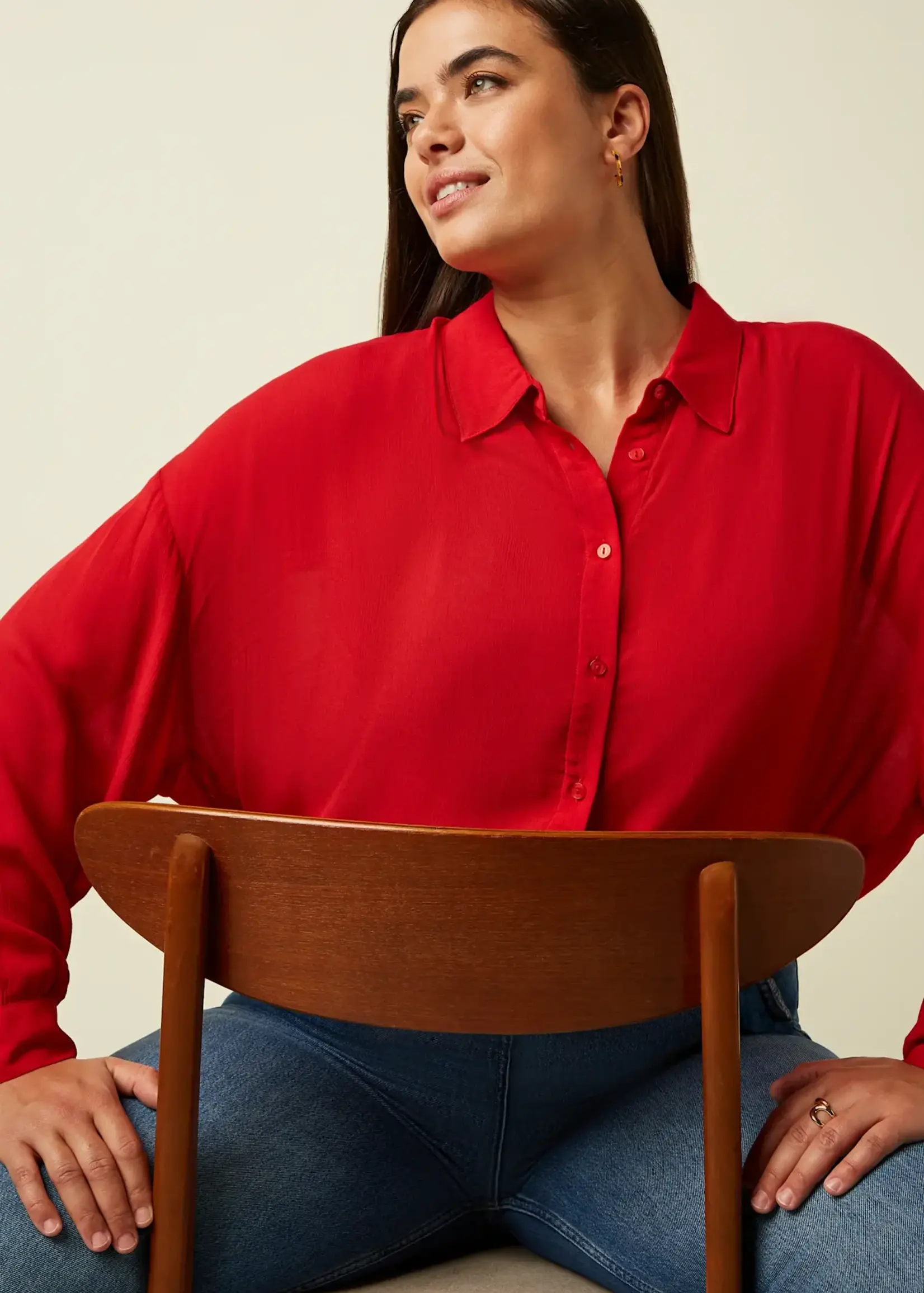 King Louie Bluse - Fee Blouse Capo - Chili Red
