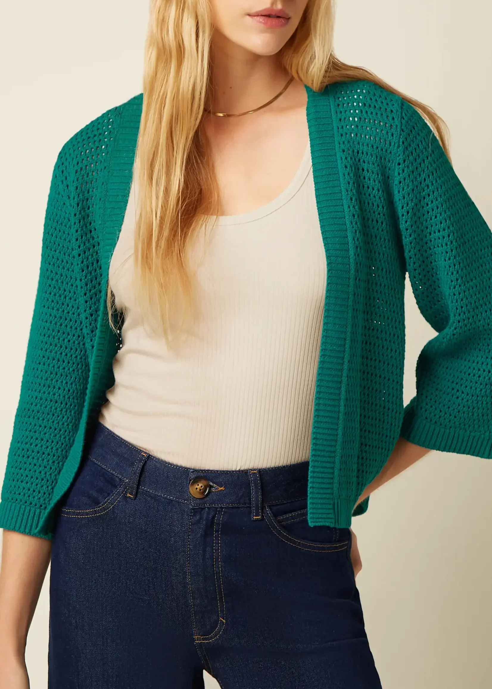 King Louie Cardigan - Emily Cardi Soleil - Ponderosa Green