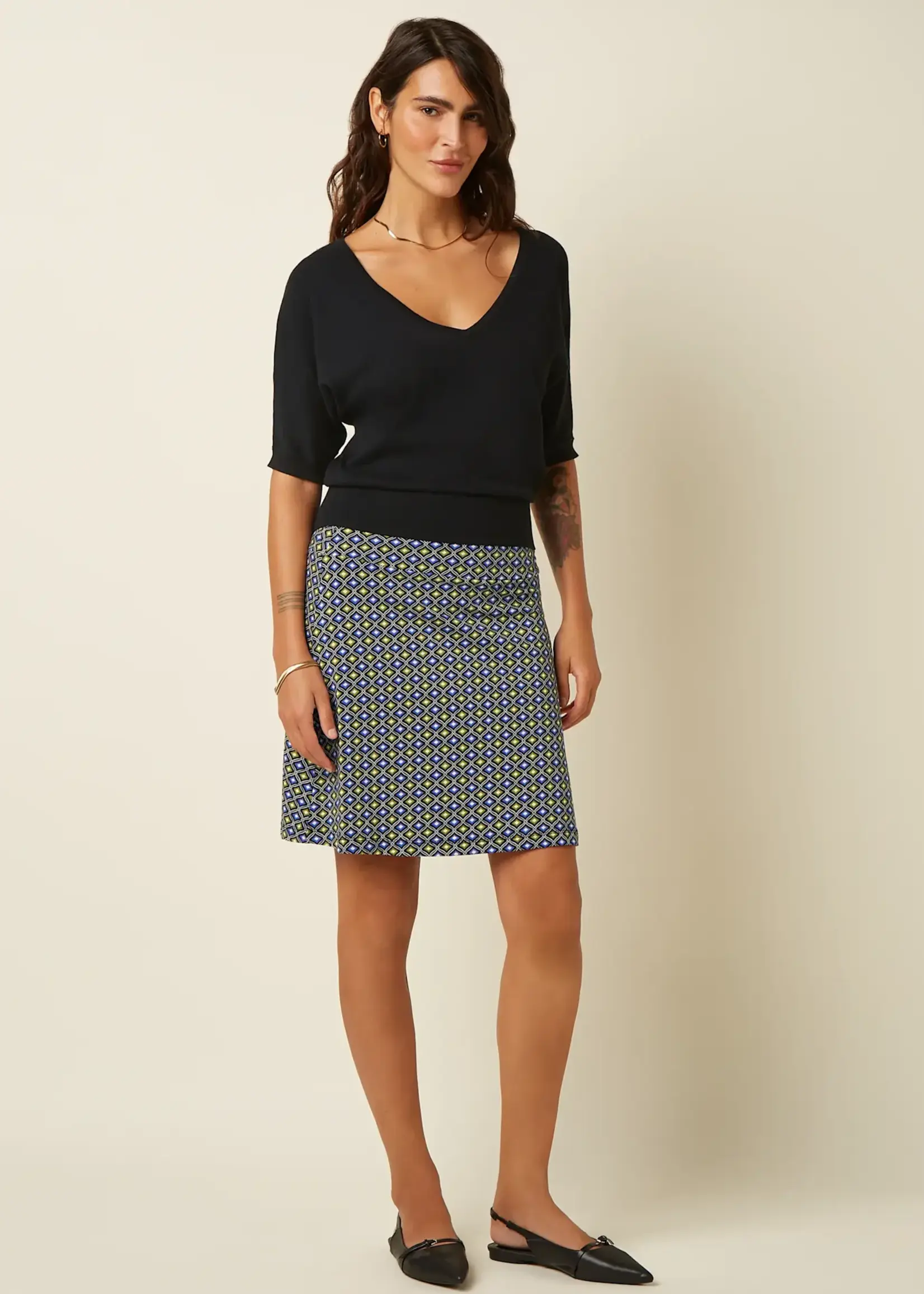 King Louie Rock - Border Skirt Blend - Black