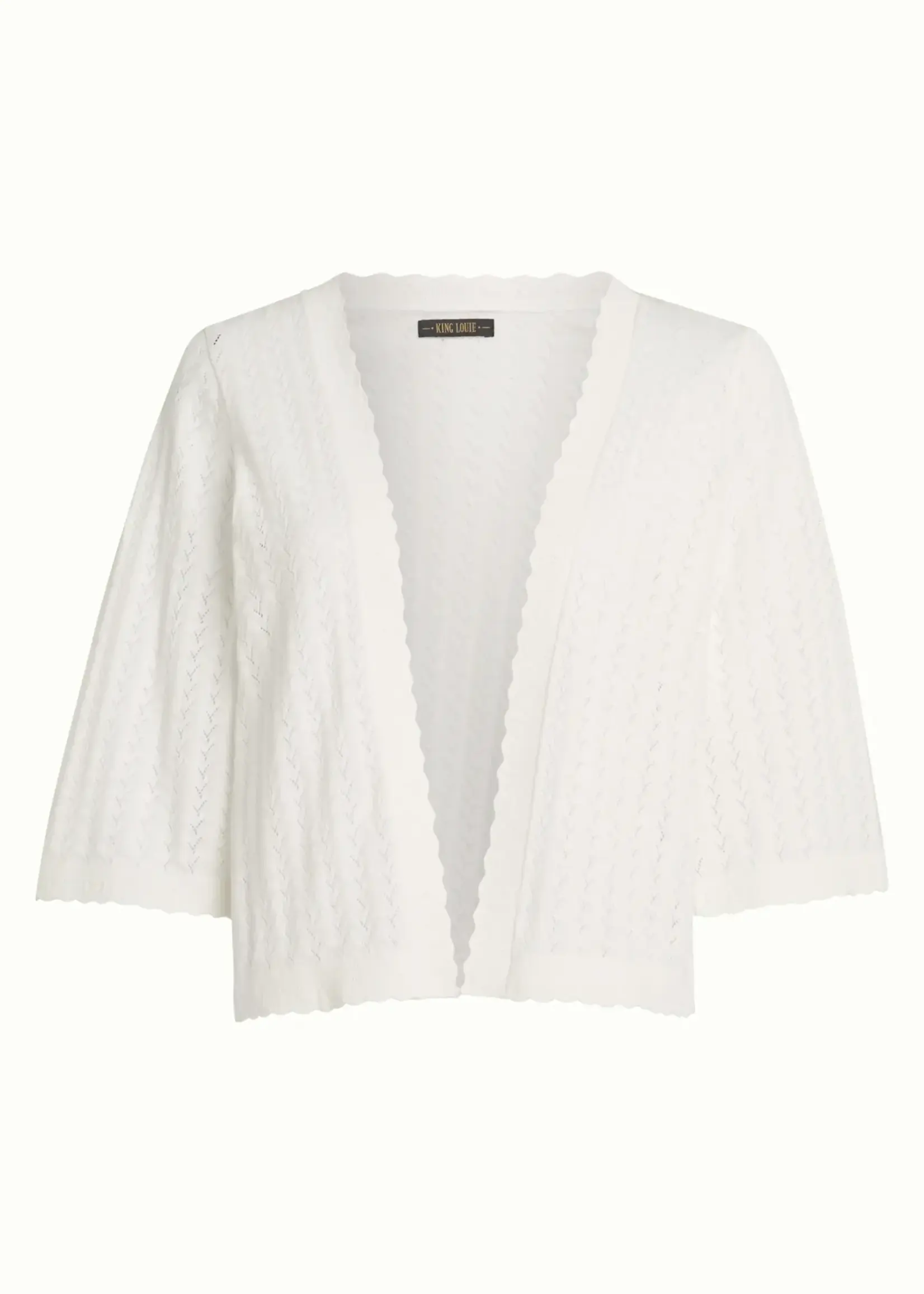 King Louie Emily Cardi Rocky Ajour - White