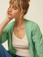 King Louie Emily Cardi Rocky Ajour - Minty Meadow