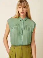 King Louie Amy Blouse Capo - Minty Meadow