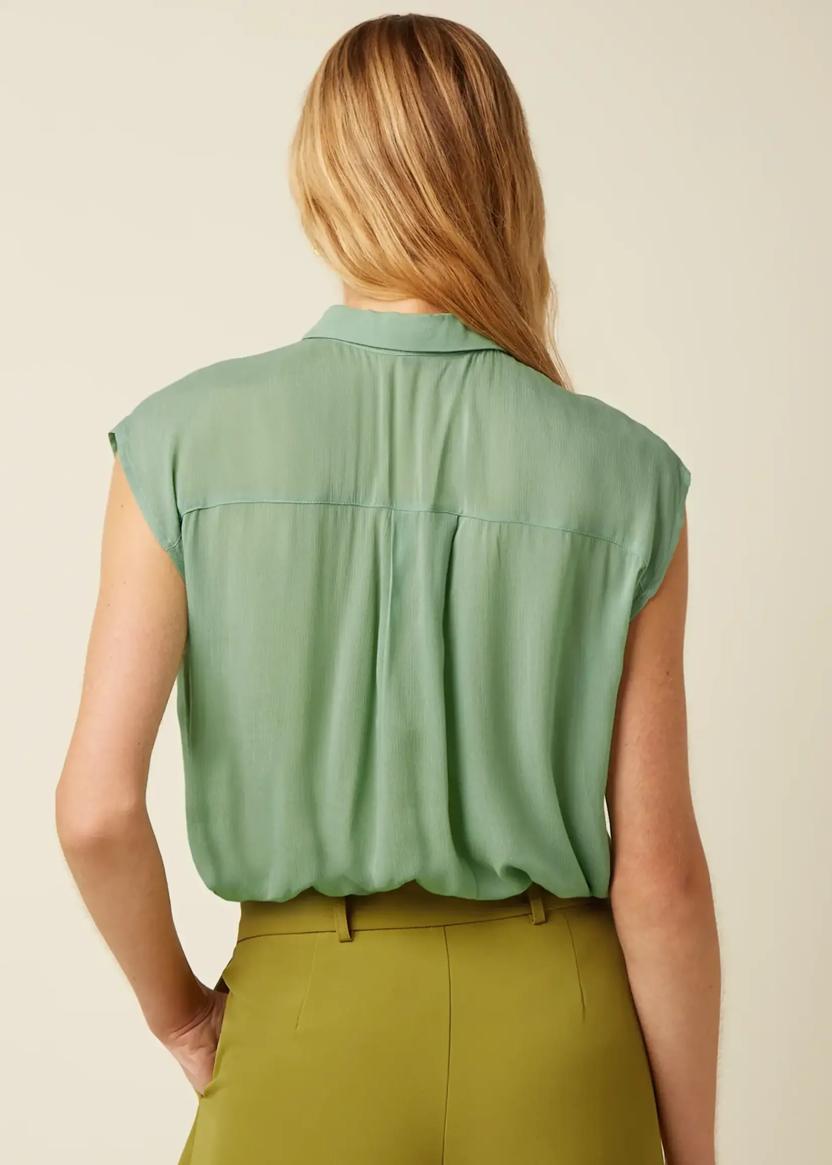 King Louie Amy Blouse Capo - Minty Meadow