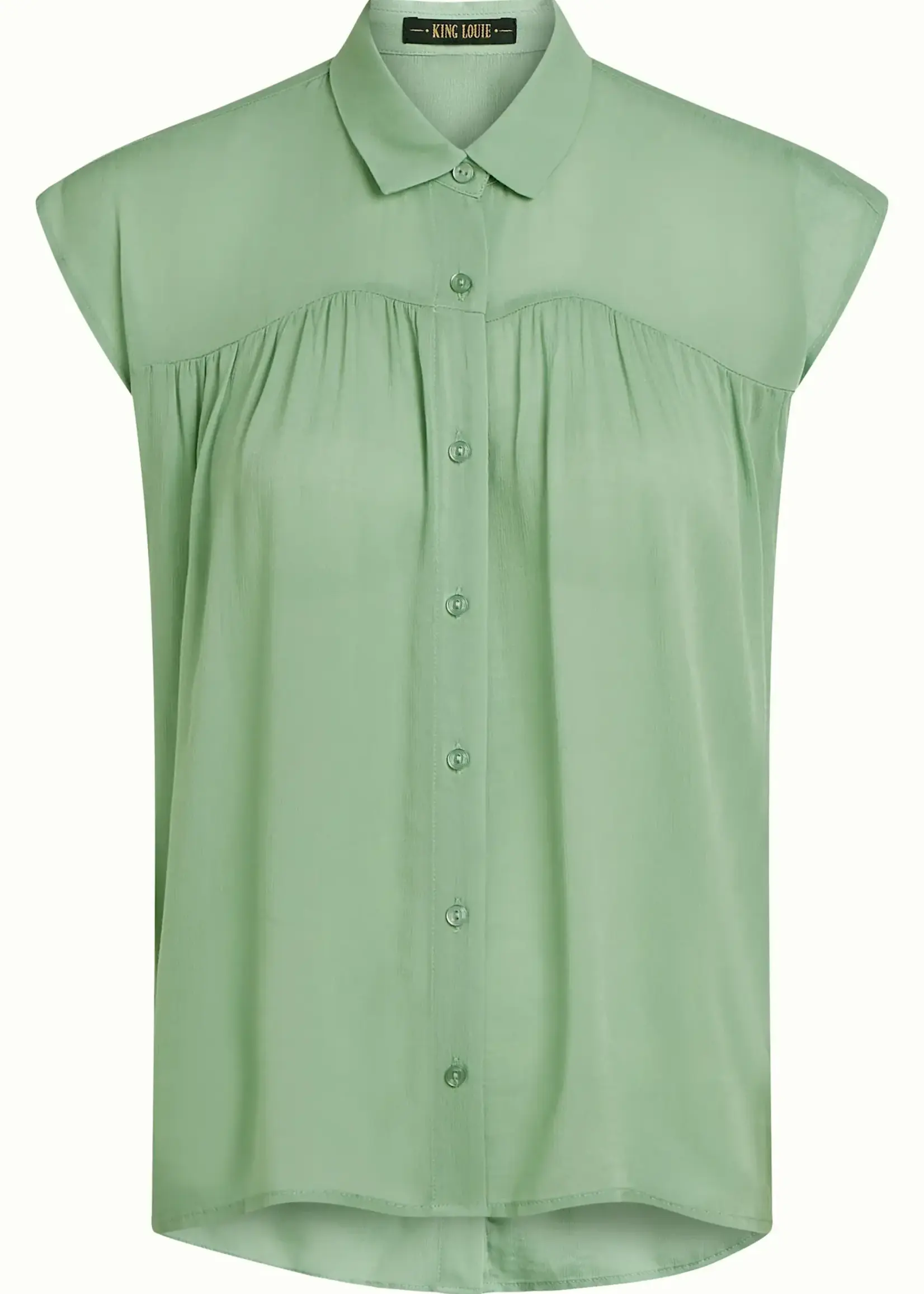 King Louie Amy Blouse Capo - Minty Meadow