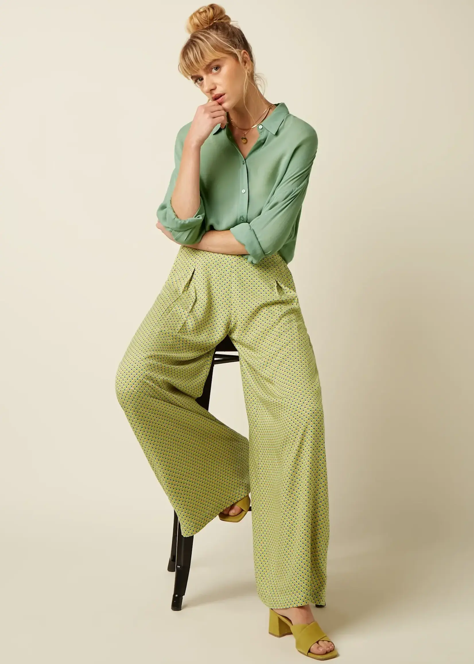 King Louie Hosen - Antonia Pants Dover - Spring Yellow