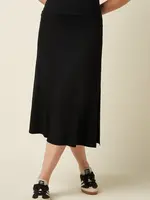 King Louie Rock - Border Midi Skirt Silva - Black