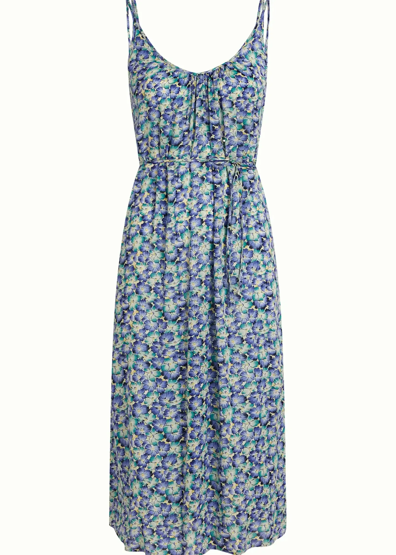 King Louie Kleid - Lara Midi Dress Azores - Beacon Blue
