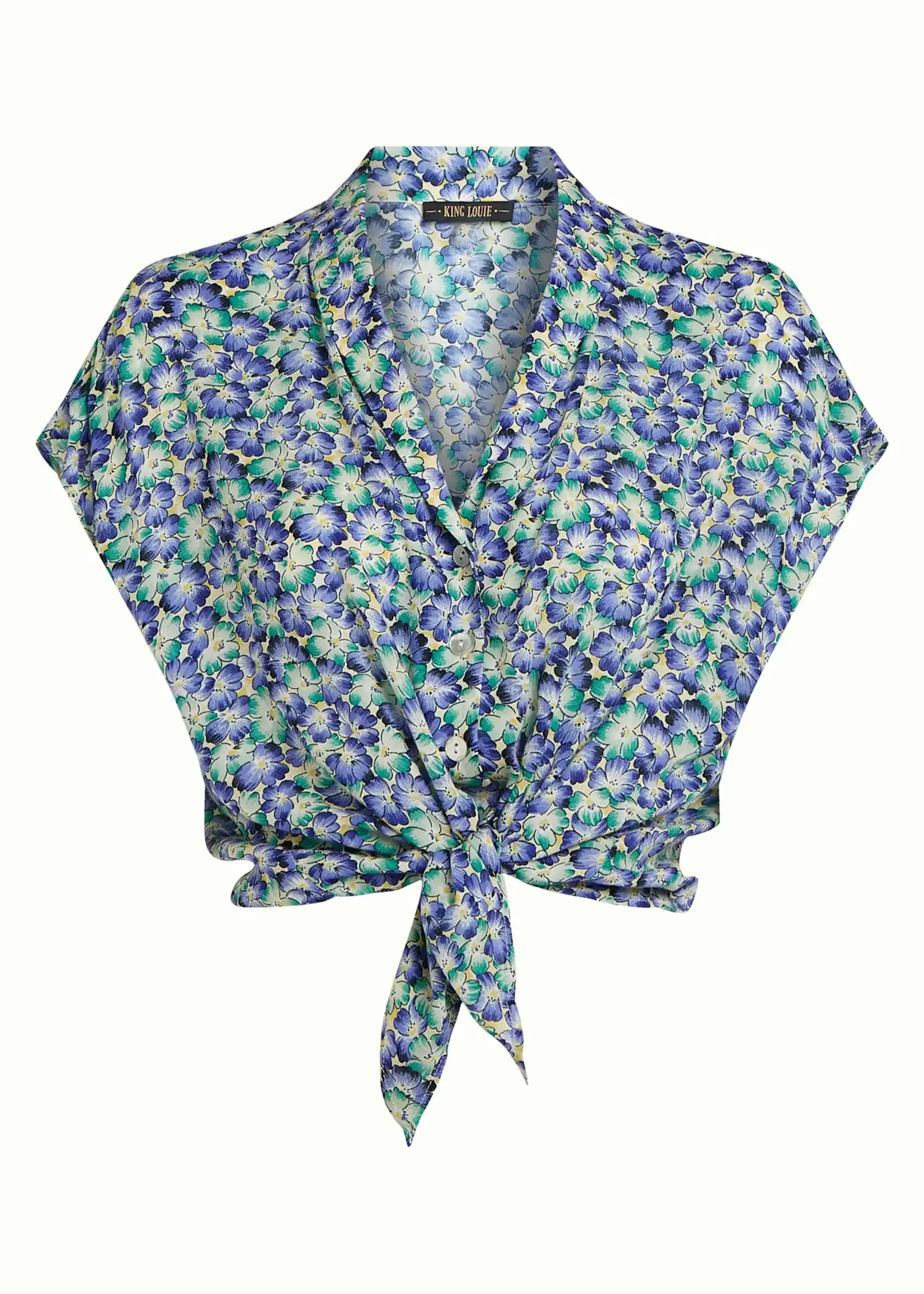 King Louie Bluse - Keeva Blouse Azores - Beacon Blue