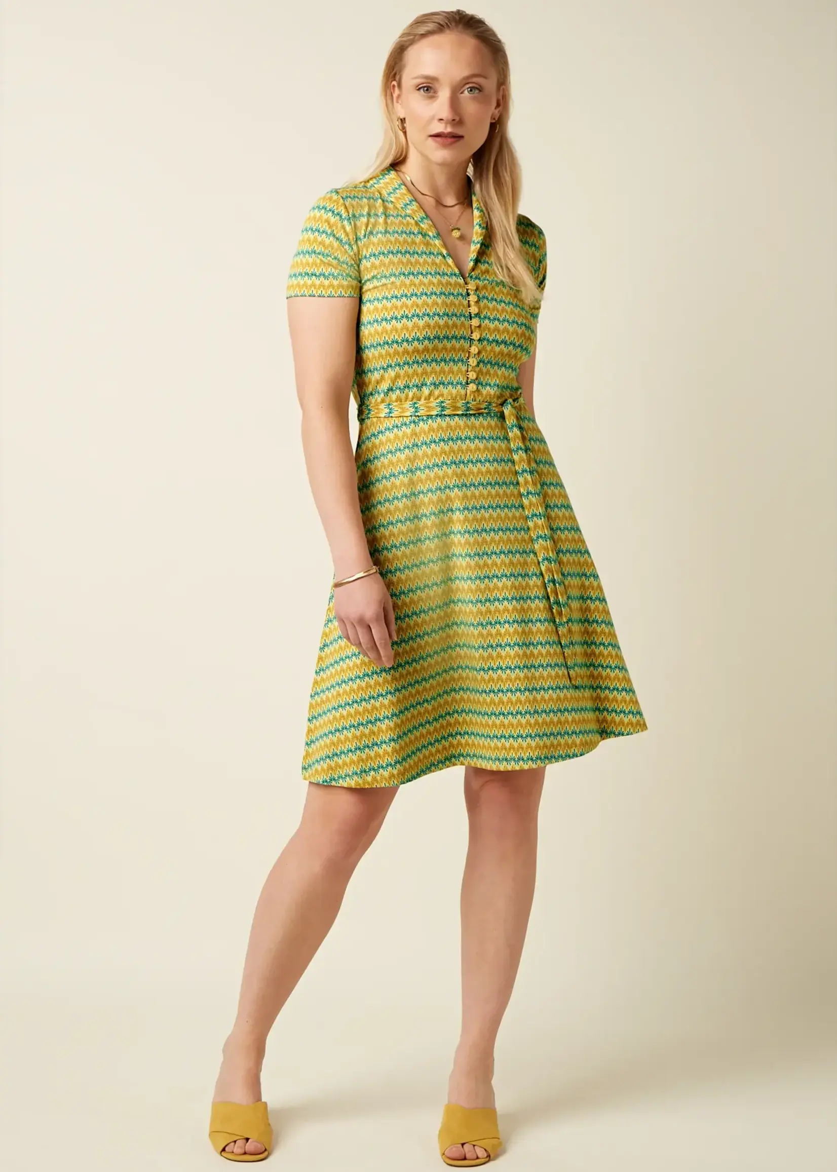 King Louie Kleid - Emmy Dress Saro - Spring Yellow