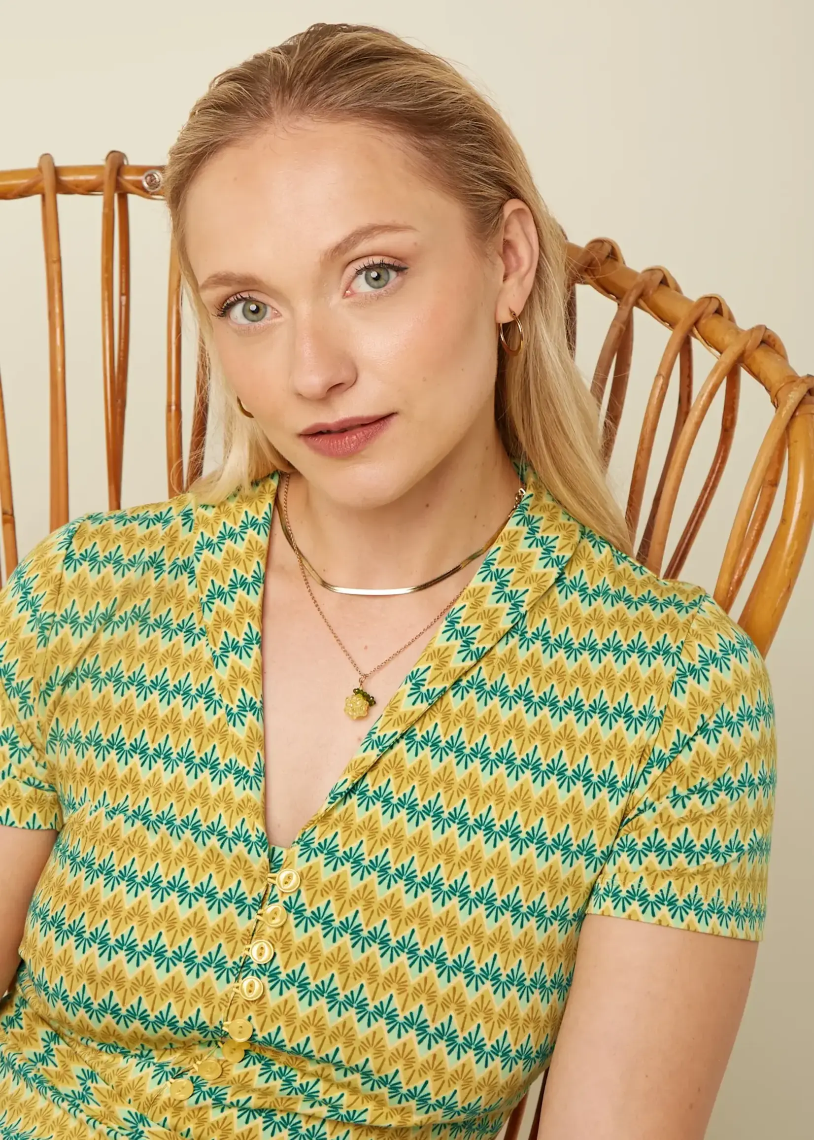 King Louie Kleid - Emmy Dress Saro - Spring Yellow