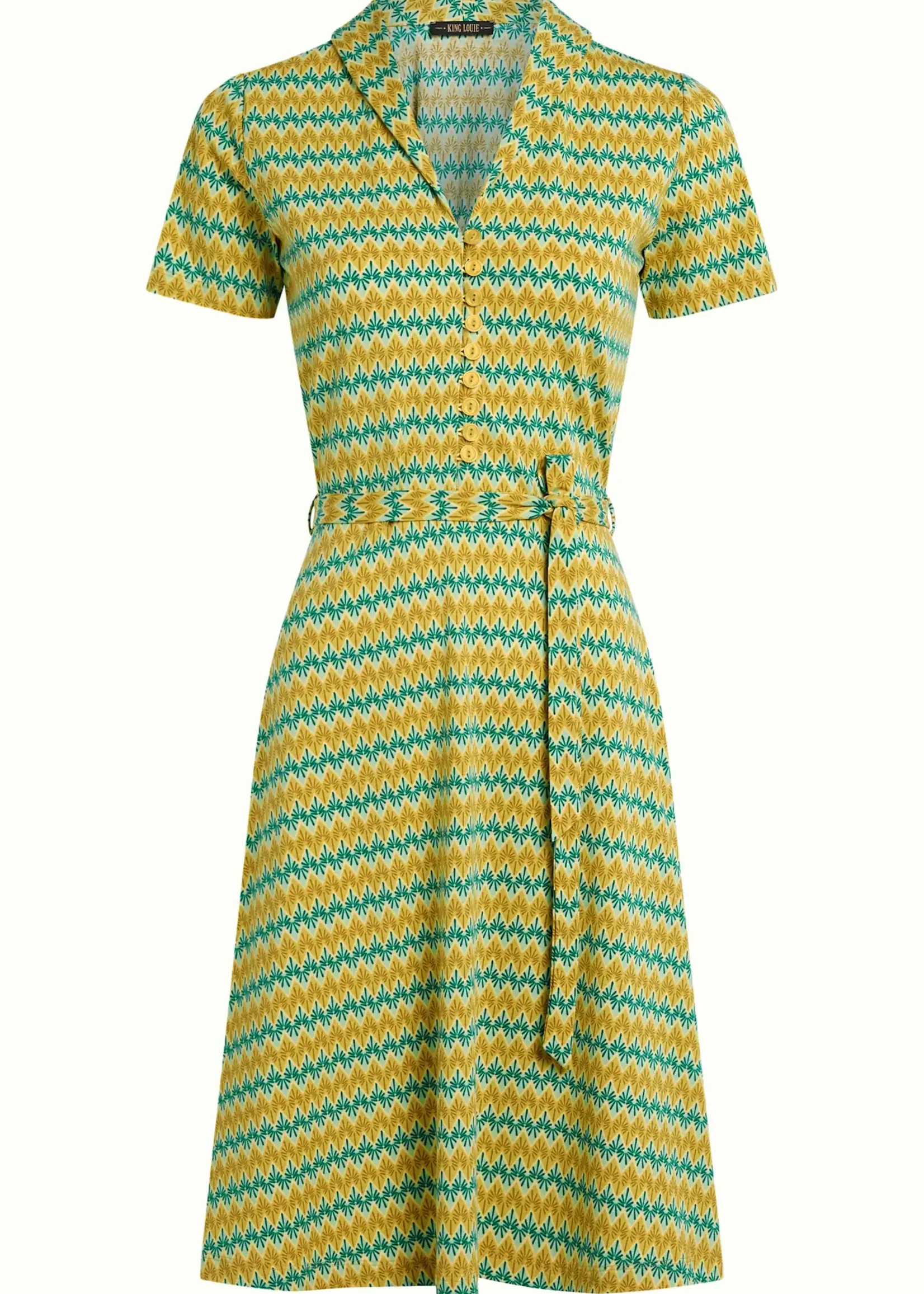 King Louie Kleid - Emmy Dress Saro - Spring Yellow