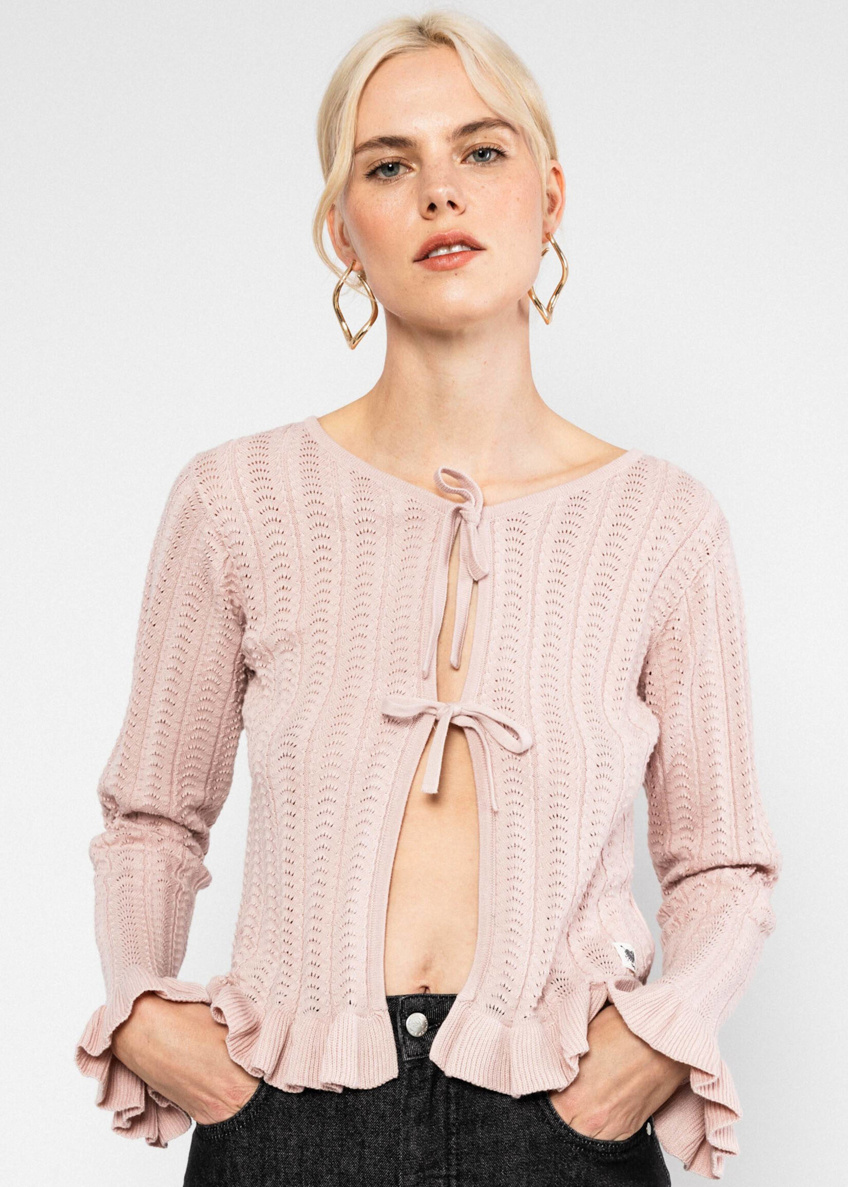 Blutsgeschwister Sommer Cardigan Marie-Antoinette - rose blossom knit