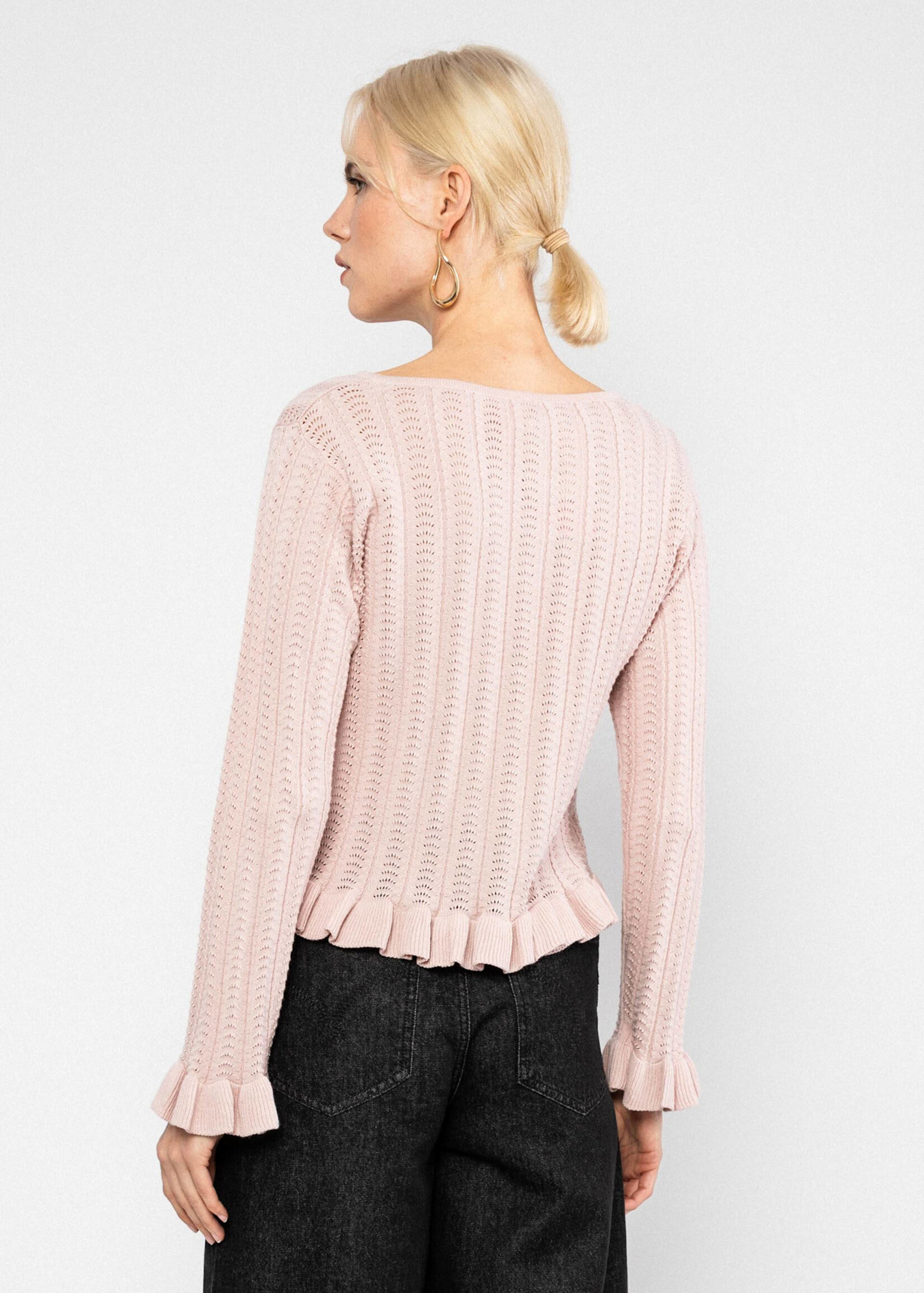 Blutsgeschwister Sommer Cardigan Marie-Antoinette - rose blossom knit