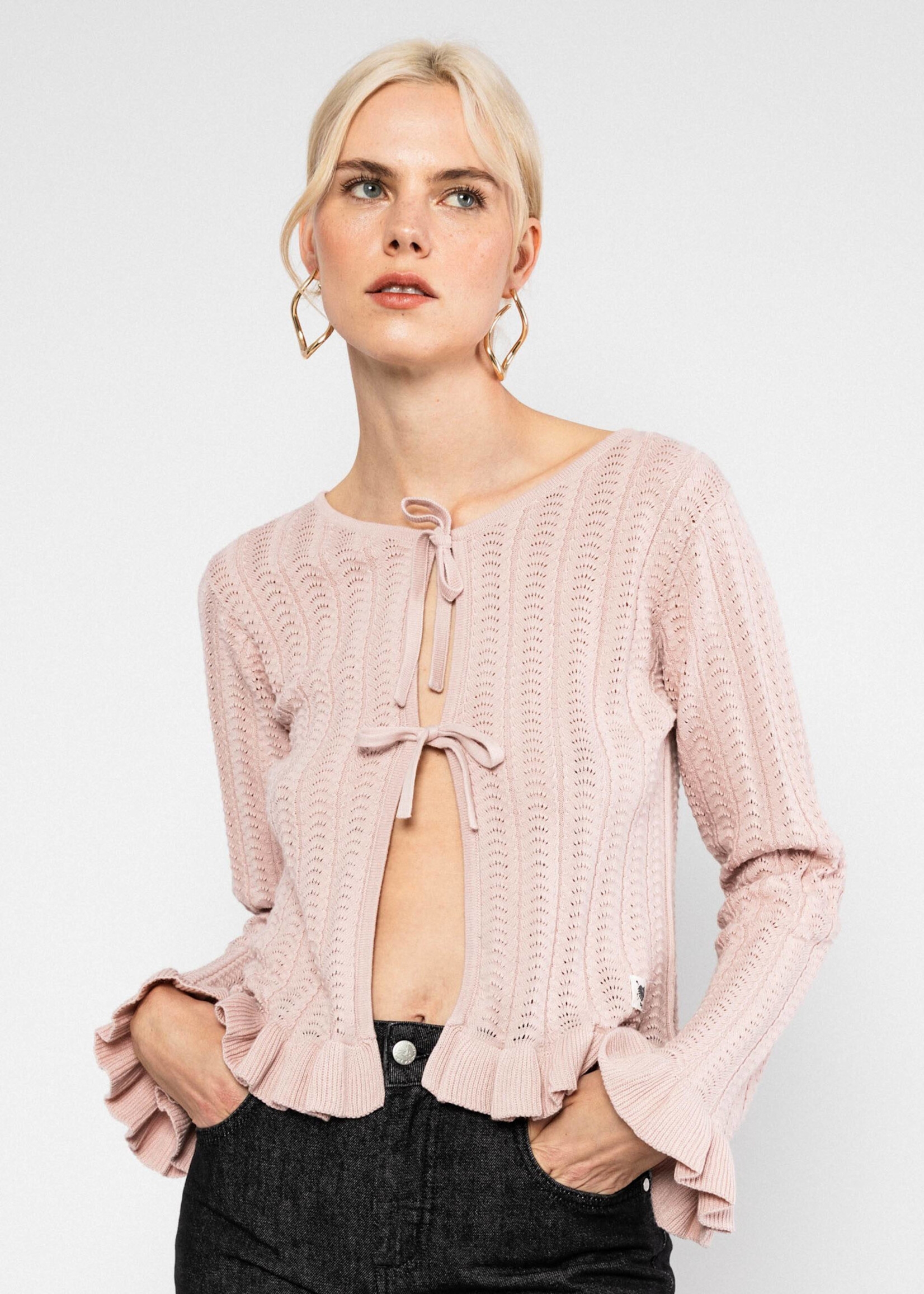 Blutsgeschwister Sommer Cardigan Marie-Antoinette - rose blossom knit