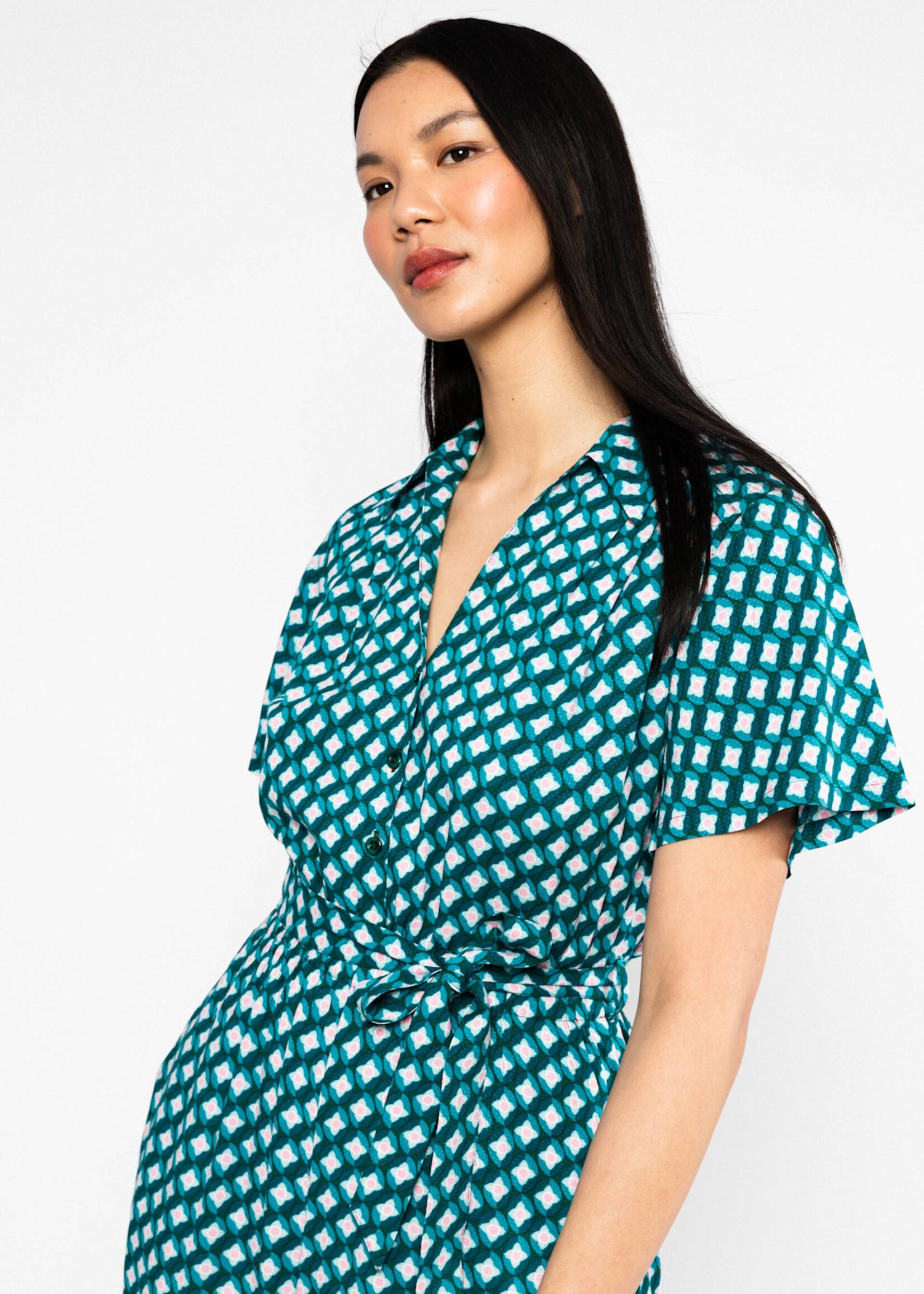 Blutsgeschwister Jumpsuit Charming Steps - emerald spring night