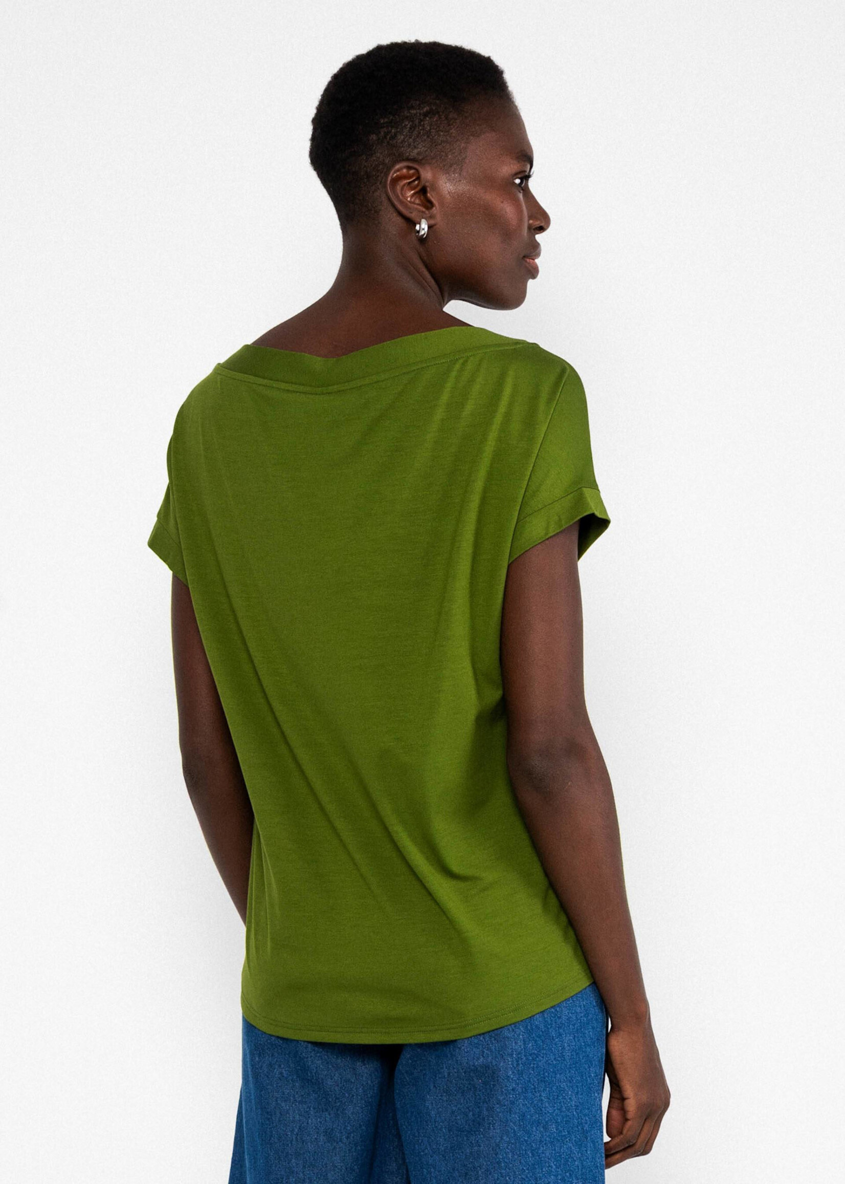 Blutsgeschwister T-Shirt Flowgirl - tropical harmony green