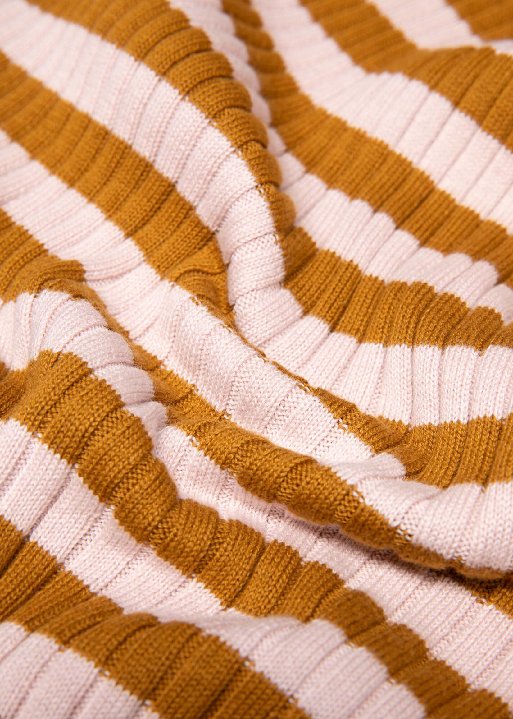 Blutsgeschwister Strickoberteil Picnic Friend - chic knit stripe brown