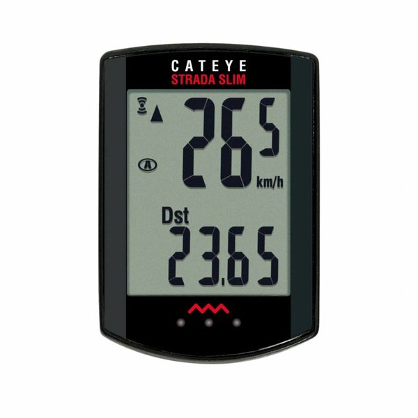 CatEye Strada Slim Wireless Computer (Recommended For Road Bikes Only)