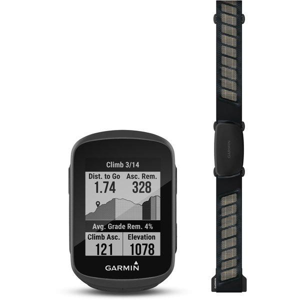 Garmin  Edge 130 Plus GPS Computer - Performance Bundle (includes HR Strap and Standard Mount)