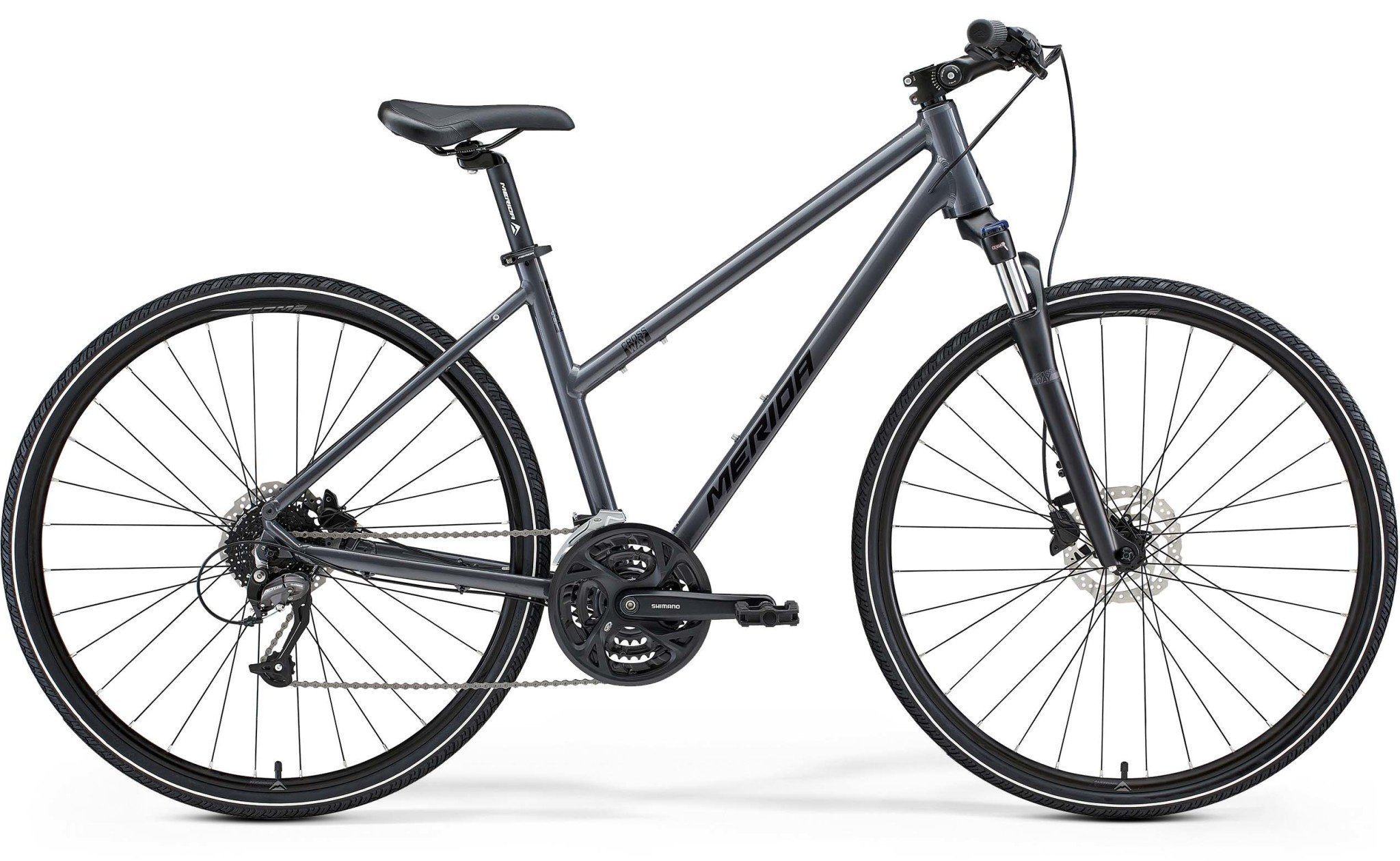 You added <b><u>Merida Crossway 40D Womens City Bike 2021 Grey/Black</u></b> to your cart.
