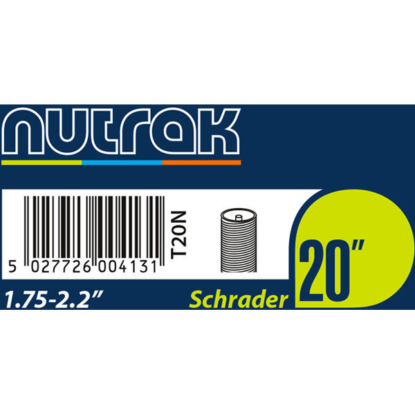 Nutrak Inner Tube Schrader AV 20 x 1.75-2.20