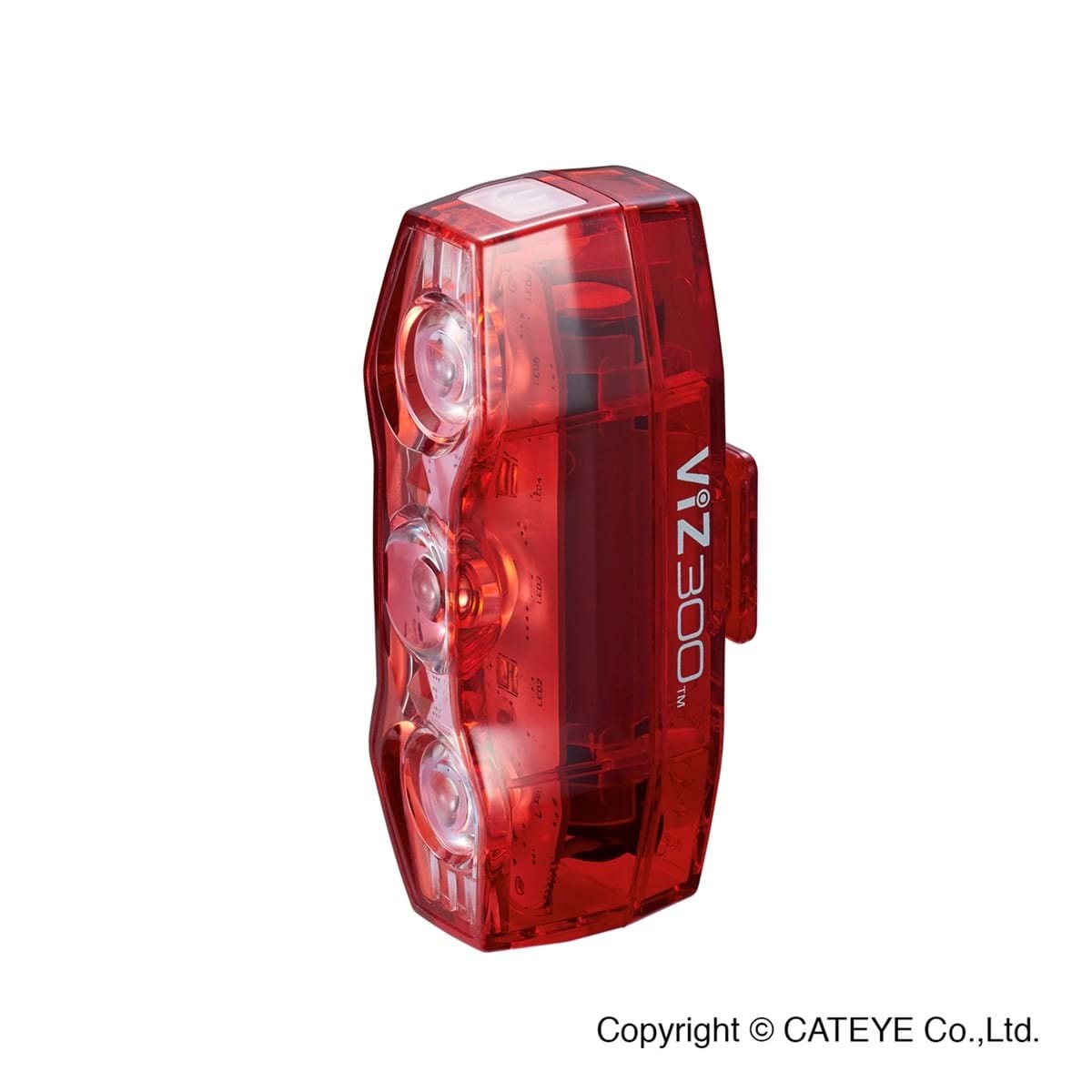 Cateye Viz 300 Usb Rechargeable Rear Light 360 Cycles