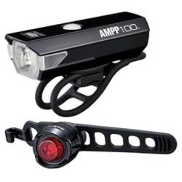 CatEye Ampp 100 & Orb USB Rechargeable Lights Set