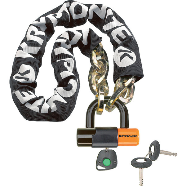 Kryptonite New York Chain (12 Mm/100 Cm) - With Ev Series 4 Disc Lock 14mmSold Secure Gold