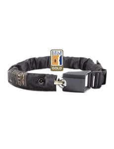  Hiplok Gold Wearable Chain Lock 10Mm X 85Cm - Waist 24-44 Inches (Gold Sold Secure): Black 10Mm X 85Cm