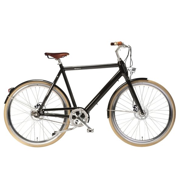 Watt  Boston Electric City Bike, Black